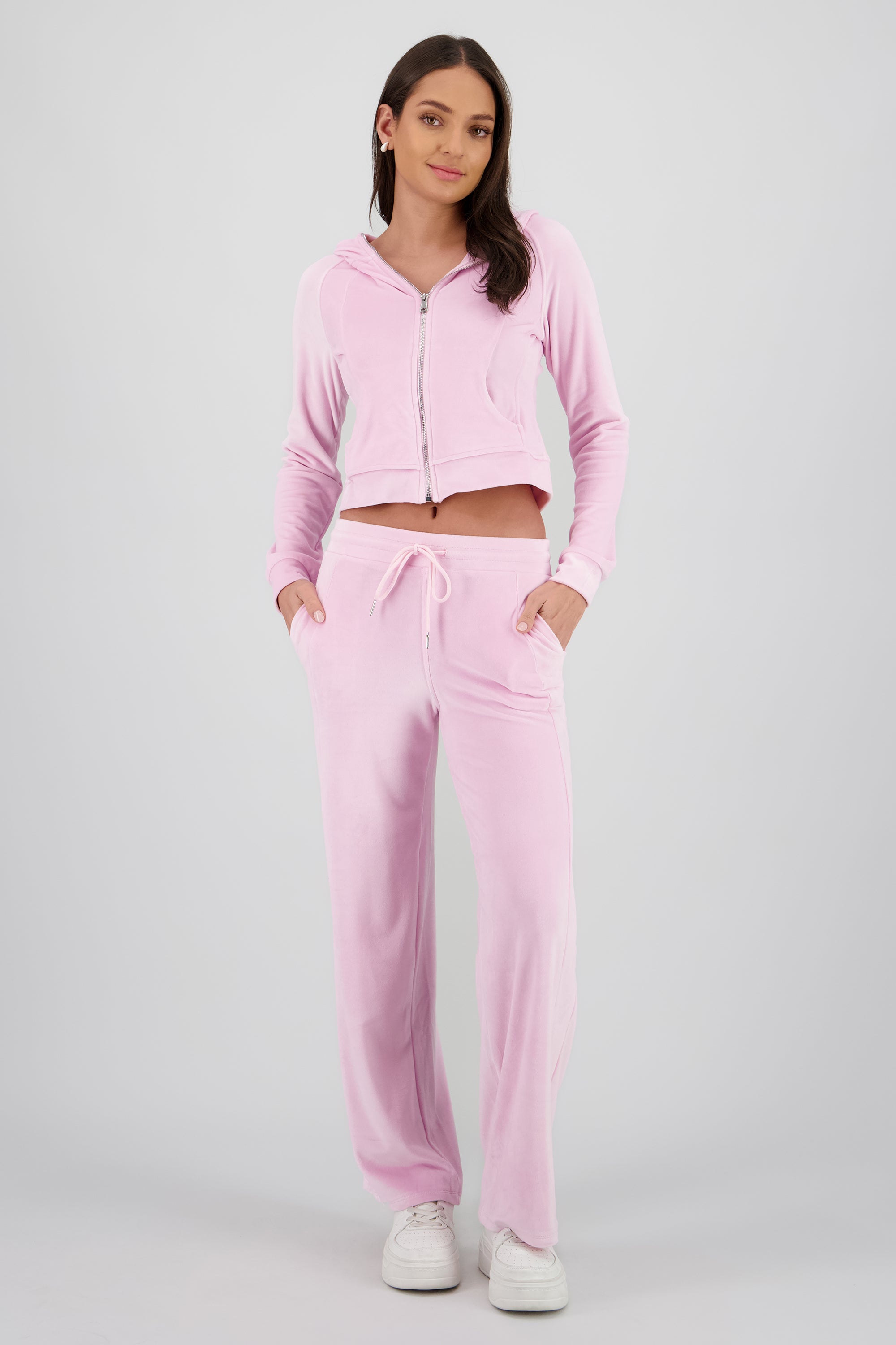 Pants velvet jareta ROSA PASTEL