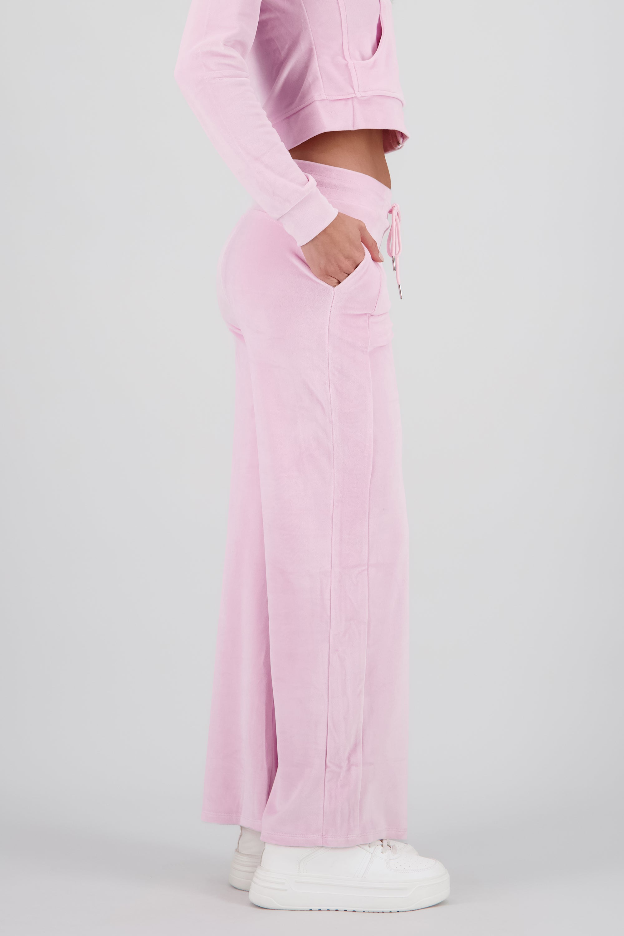 Pants velvet jareta ROSA PASTEL