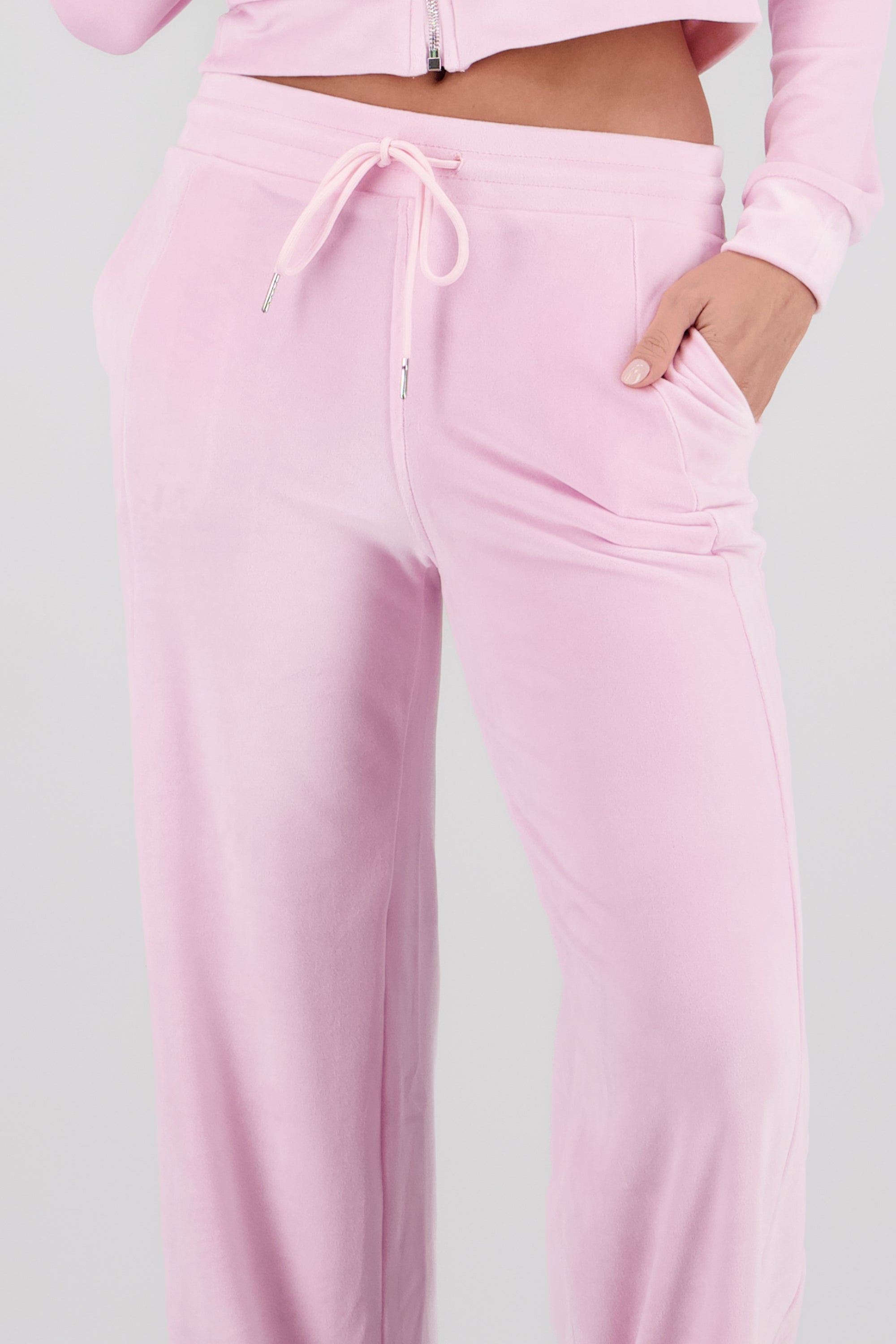 Pants velvet jareta ROSA PASTEL