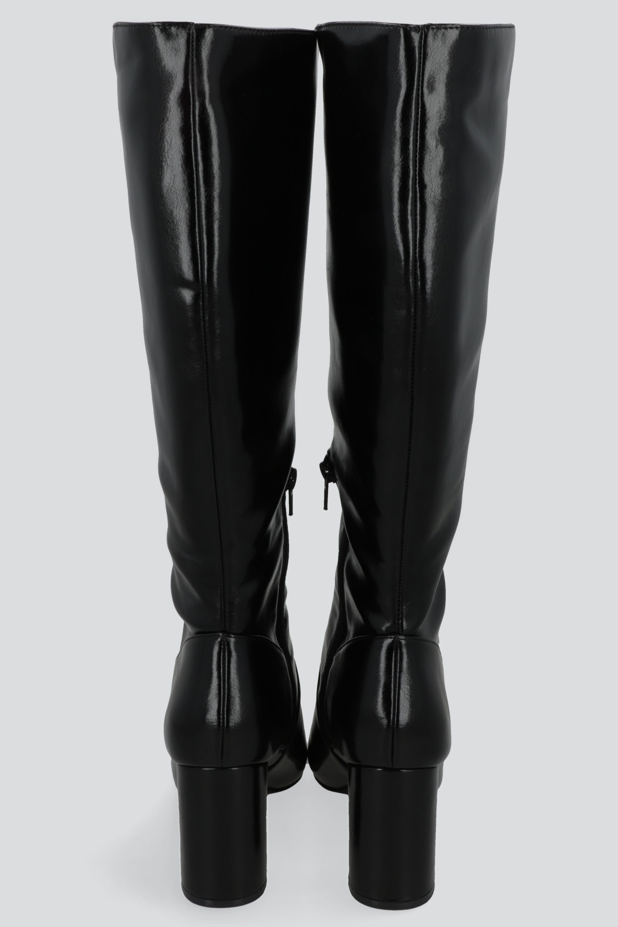 Bota alta pointy tacon grueso NEGRO