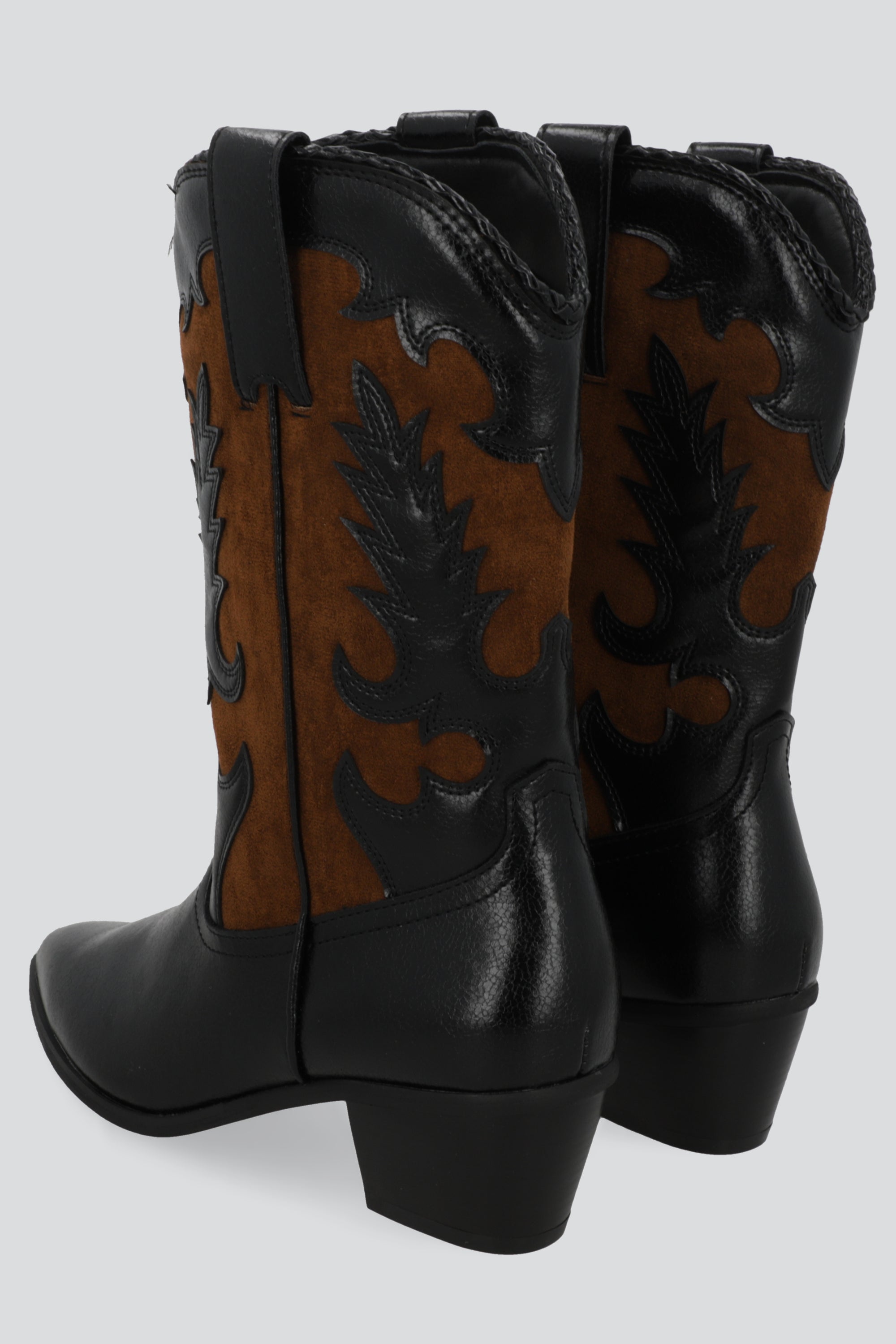 Bota vaquera pu y gamuza TAUPE