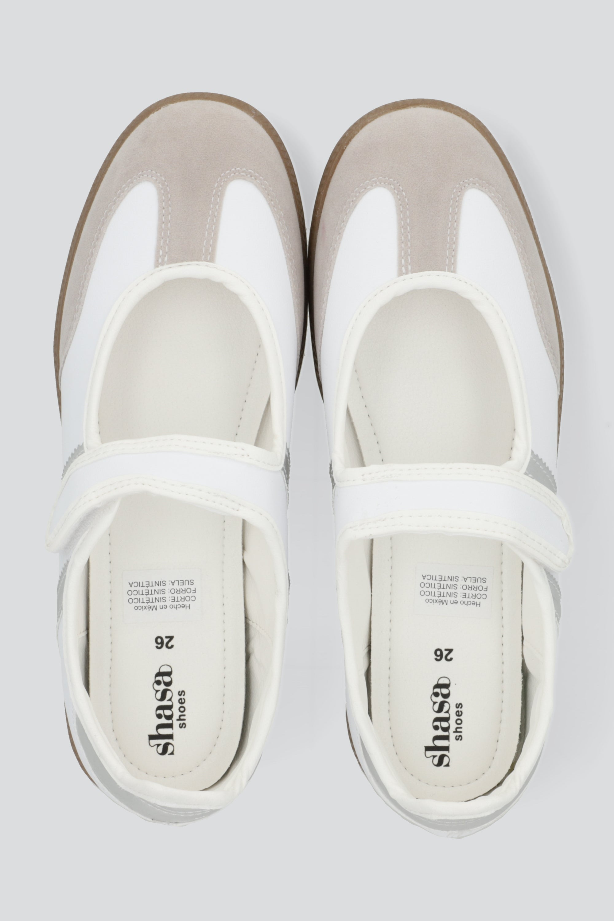 Tenis flat dos lineas PLATA