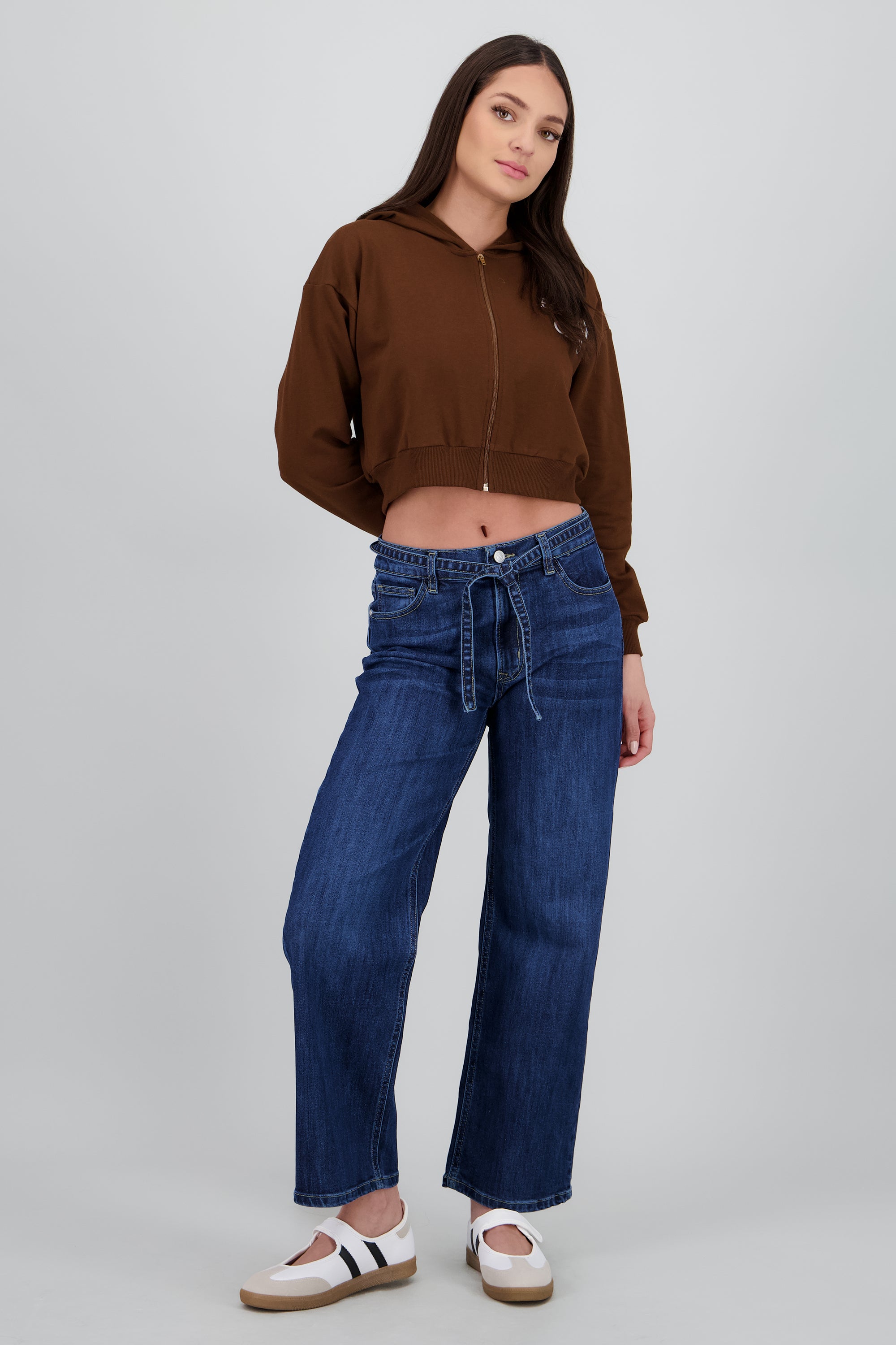 Tenis flat dos lineas NEGRO