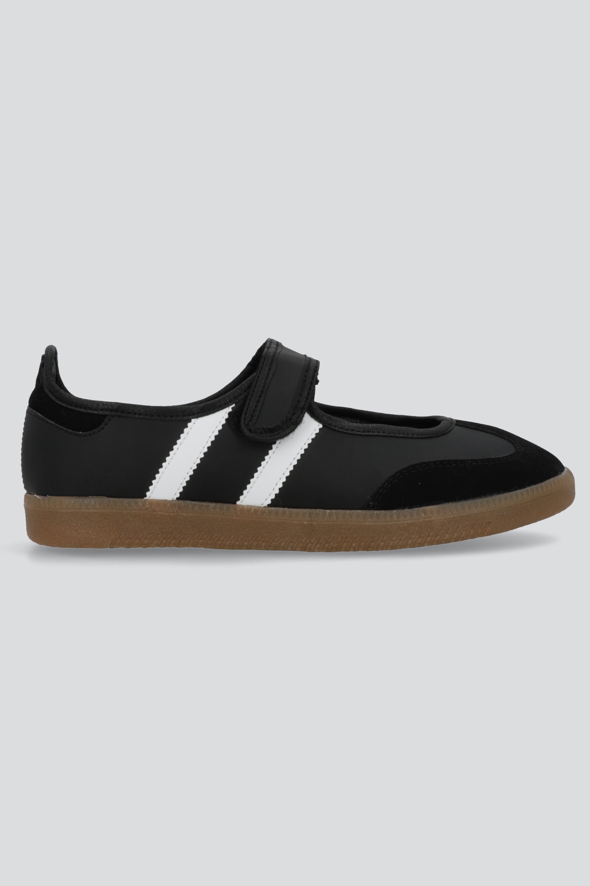 Tenis flat dos lineas NEGRO COMBO