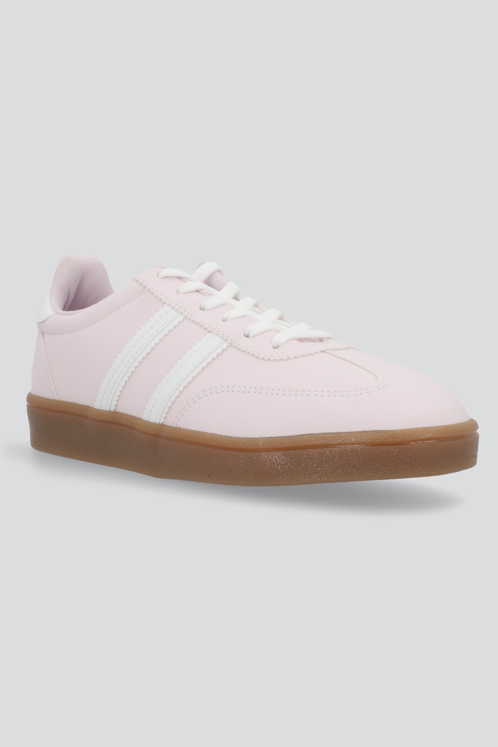 Tenis dos lineas PU ROSA