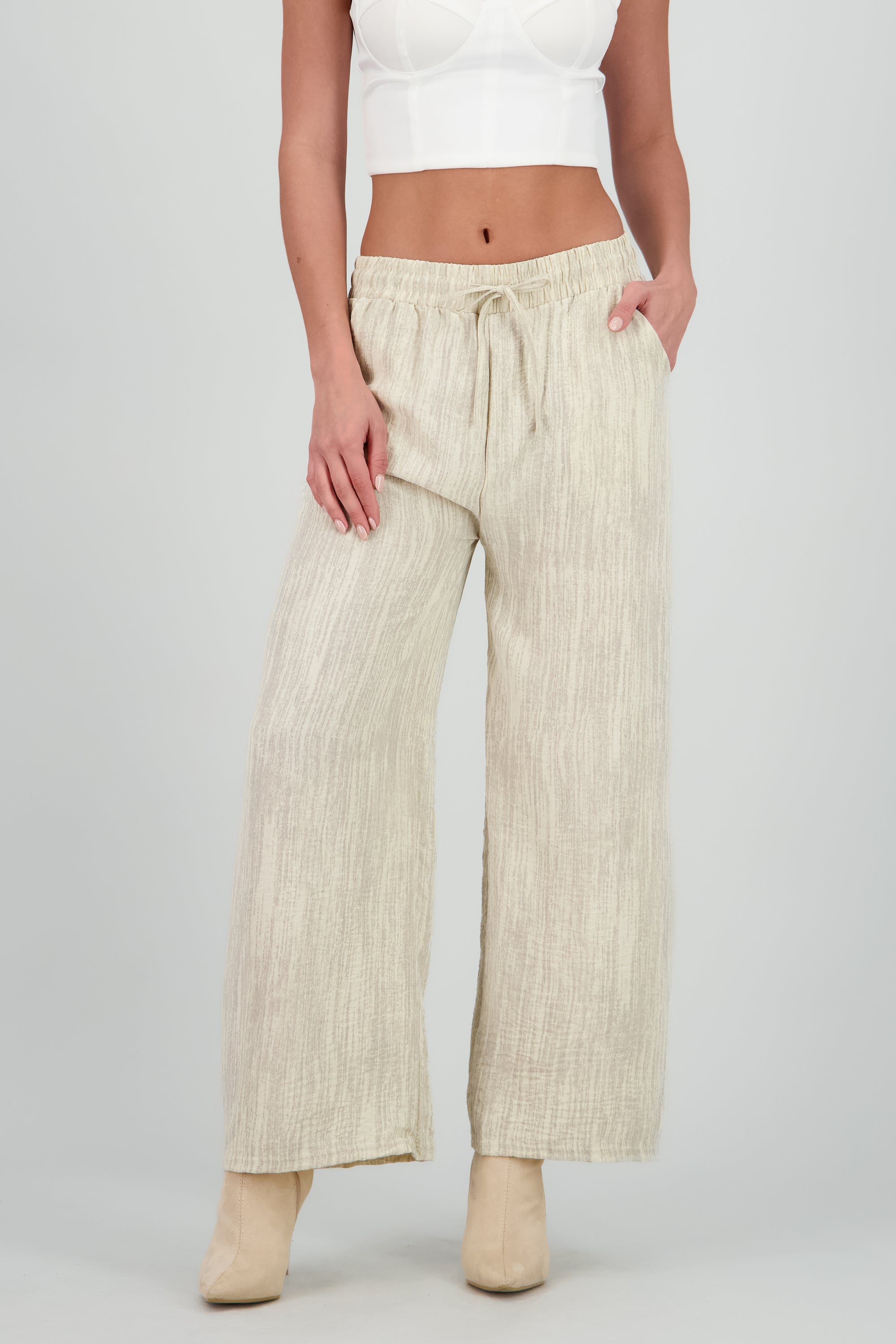 Pantalon amplio con jareta ARENA