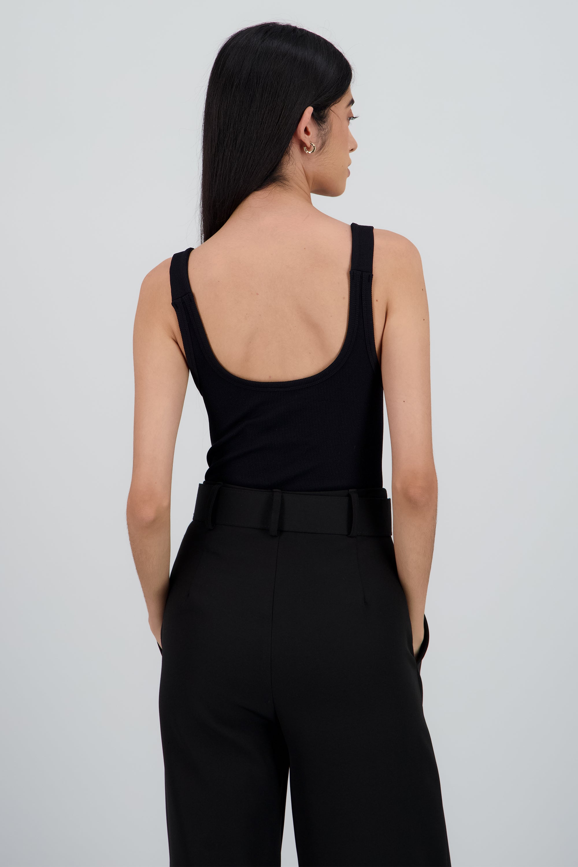 Bodysuit detalle tirante con hebillas NEGRO