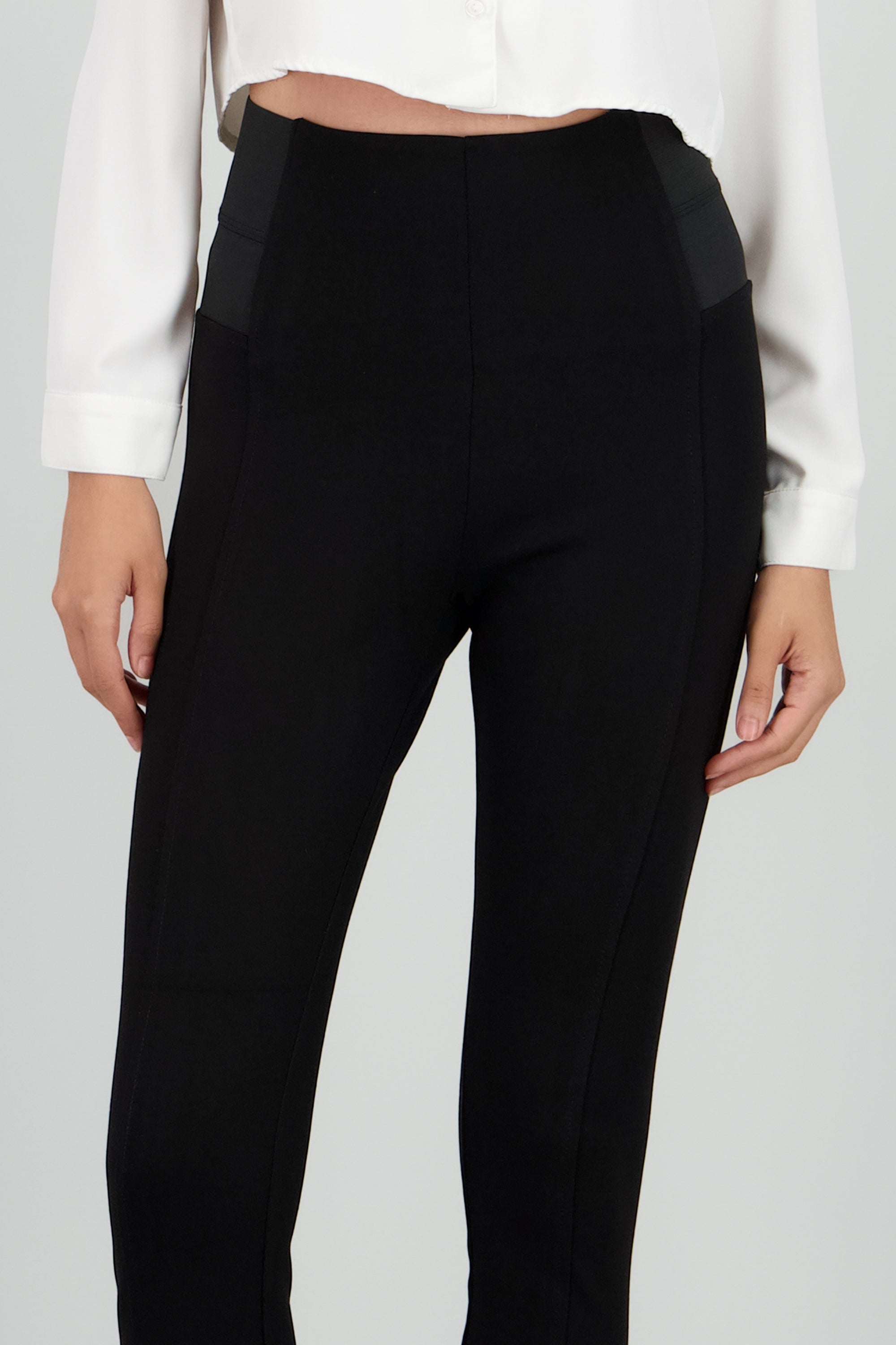 Leggings pretina ancha NEGRO
