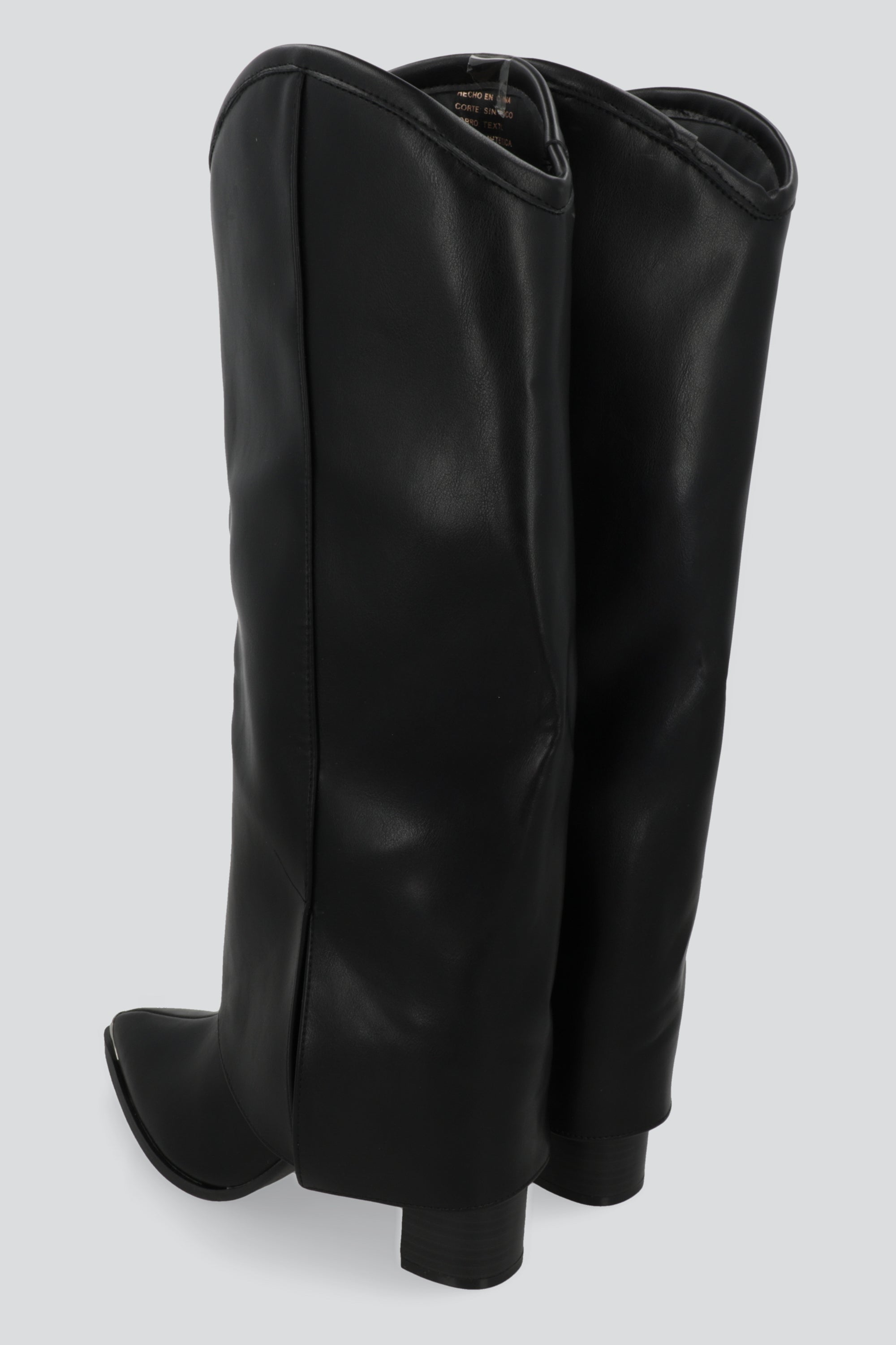 Bota underknee funda puntal metal NEGRO