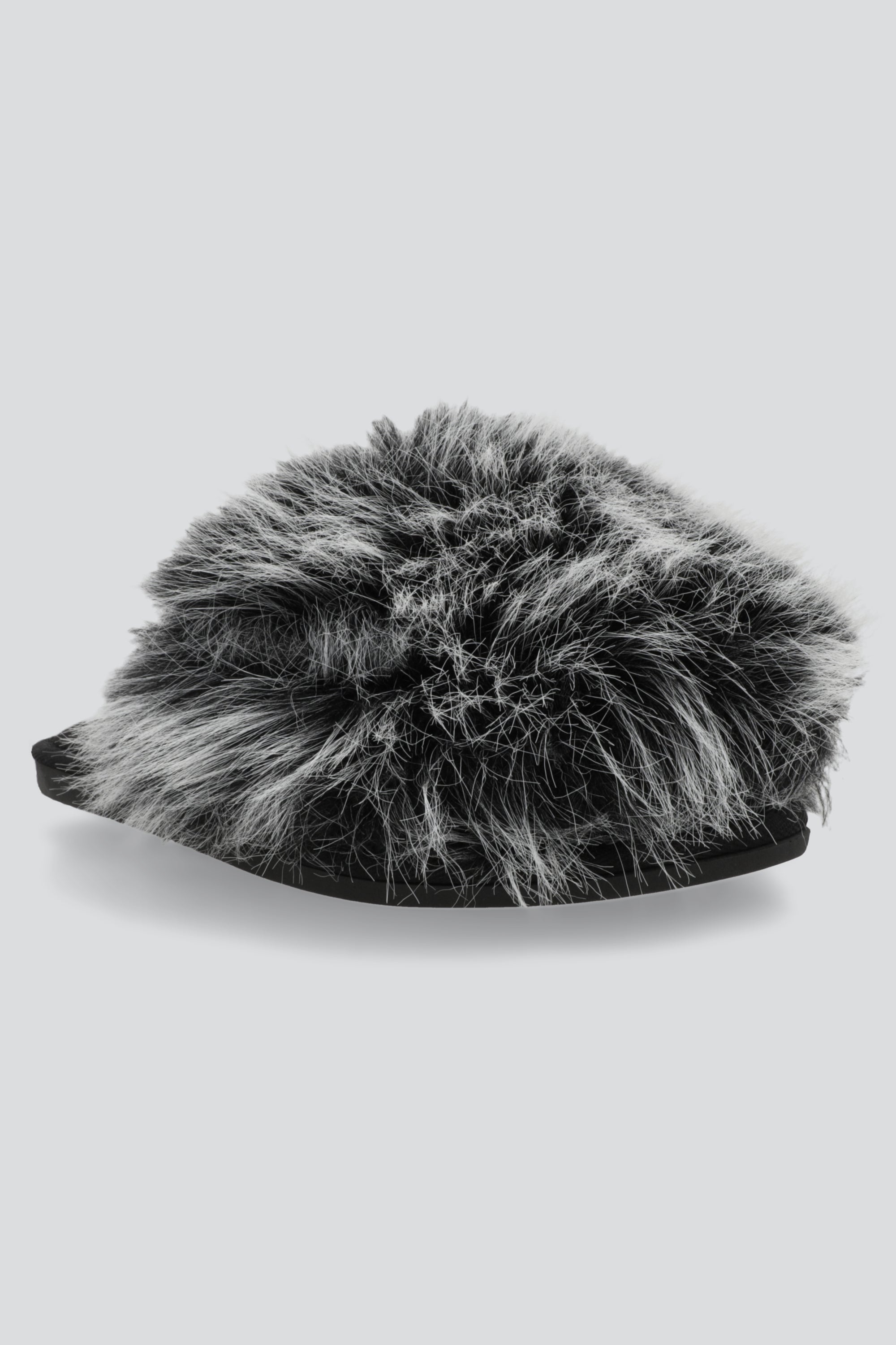 Pantufla mula mega fluffy NEGRO