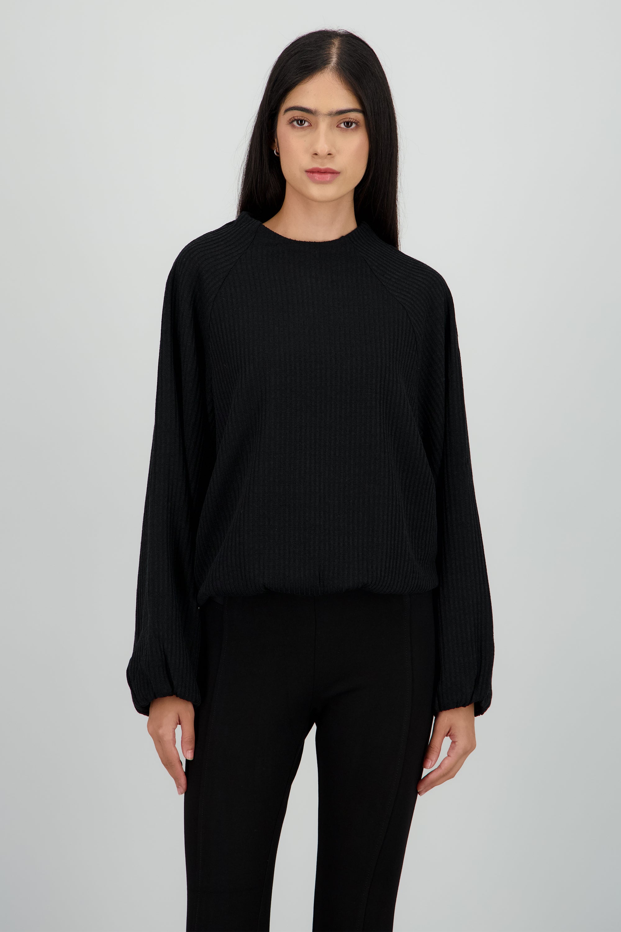 Sudadera lineas NEGRO