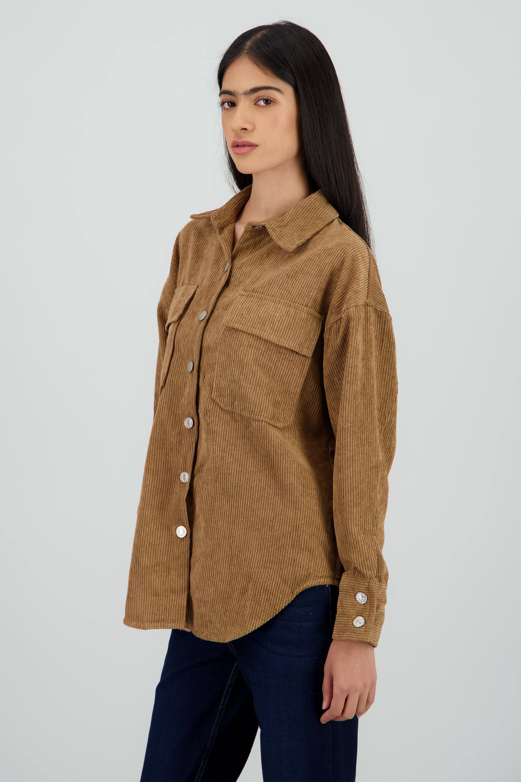 Sobrecamisa oversized pana CAMELLO