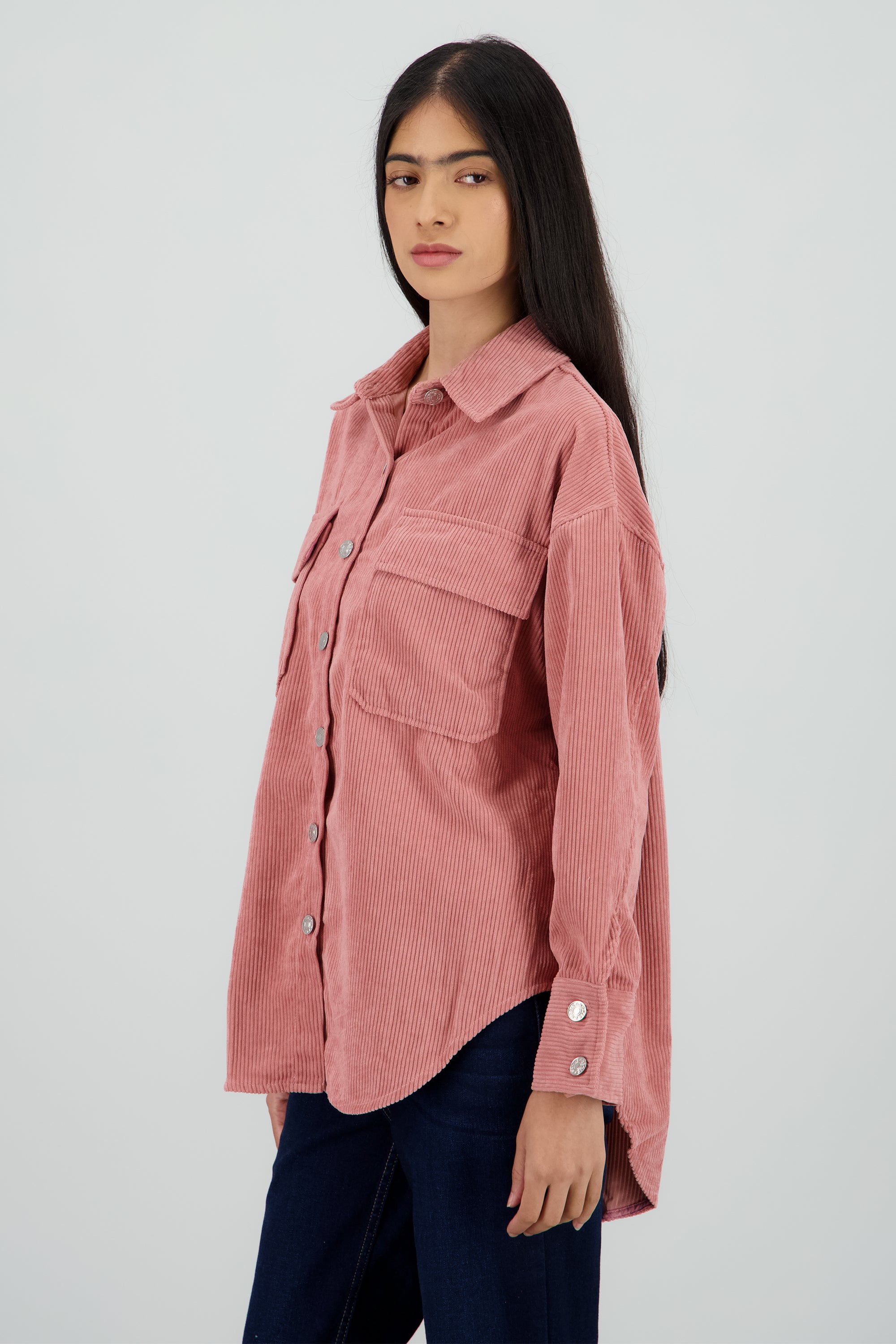 Sobrecamisa oversized pana ROSA