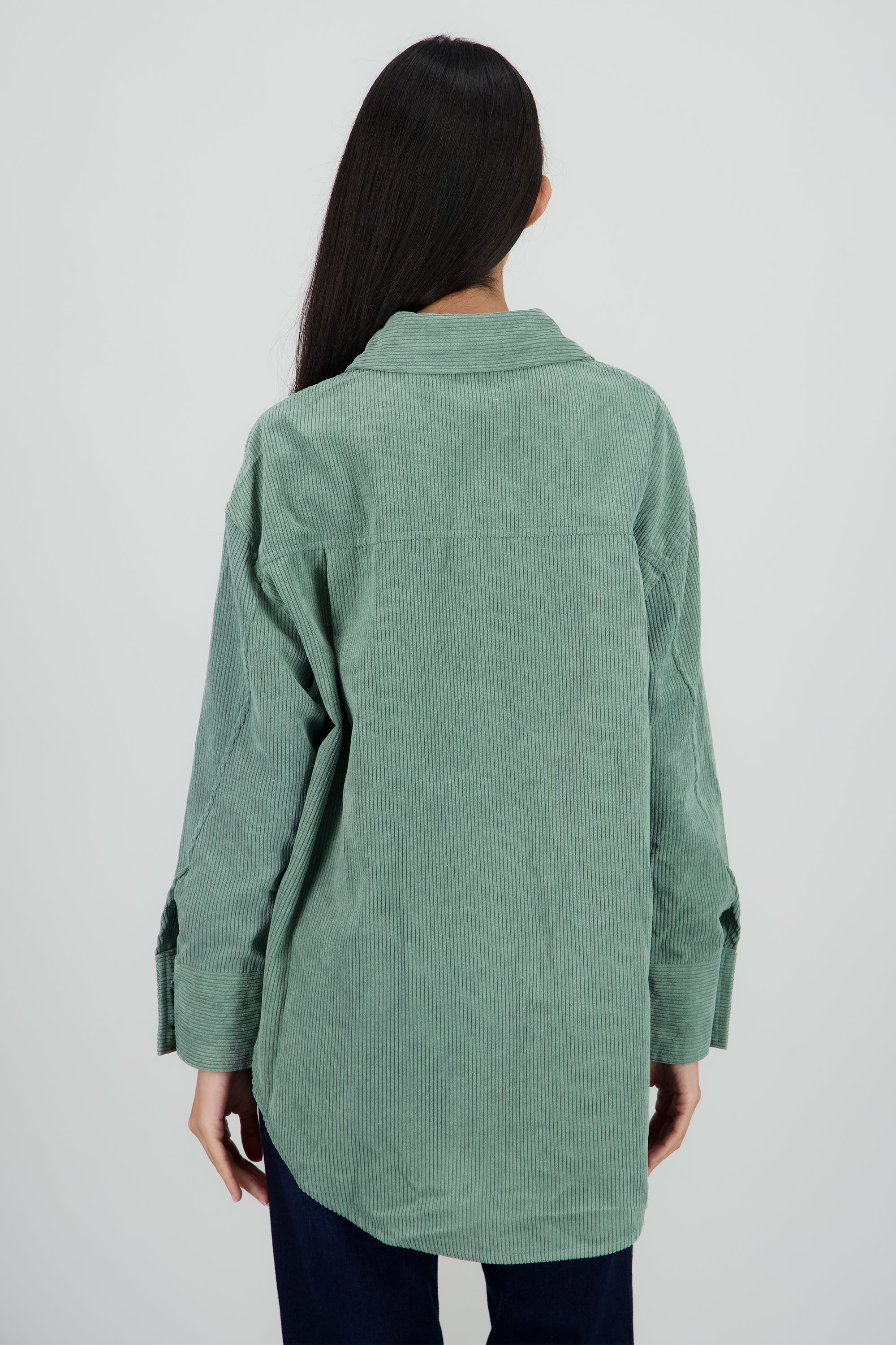 Sobrecamisa oversized pana MENTA