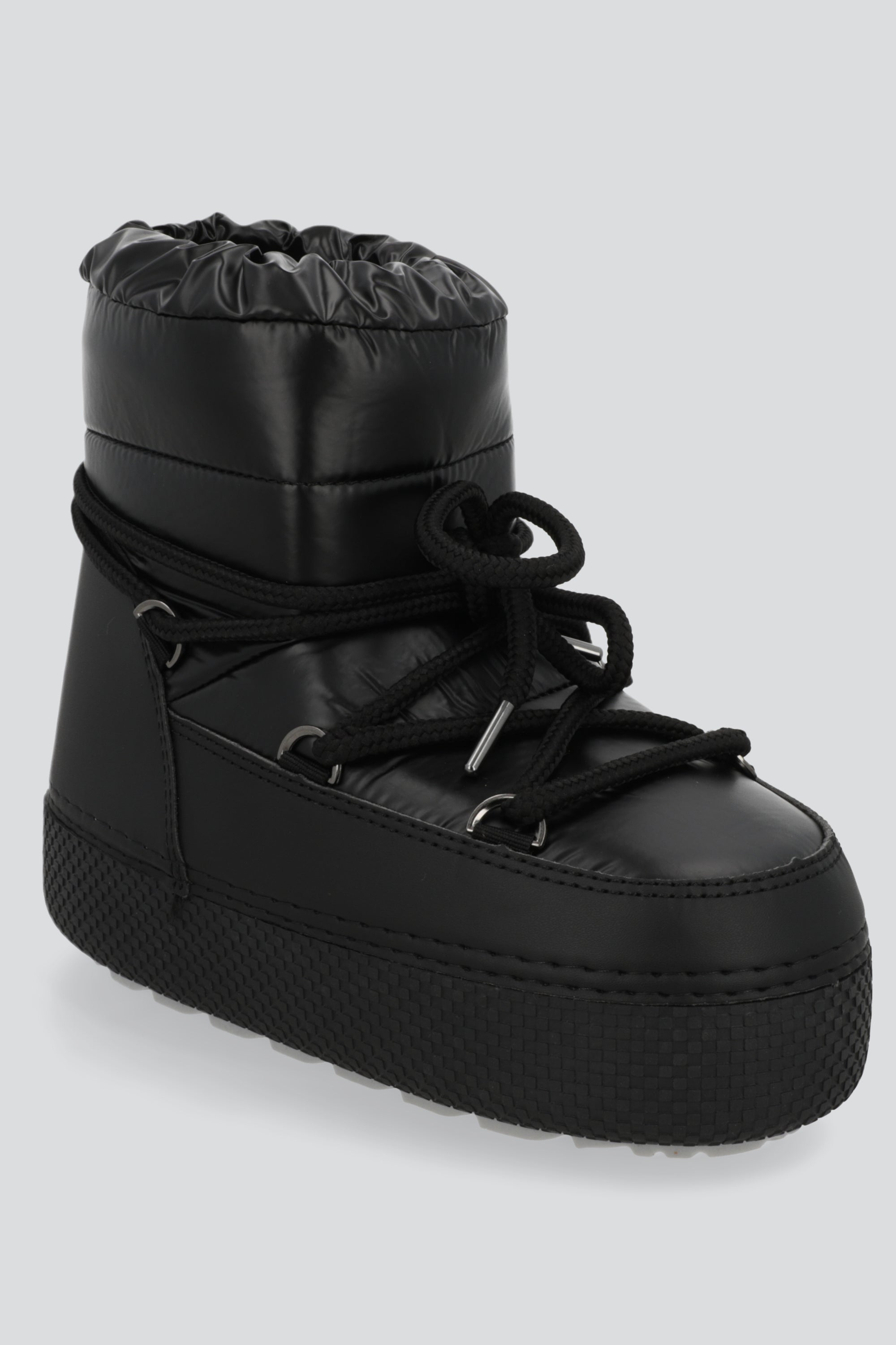 Botas chunky con cordones NEGRO