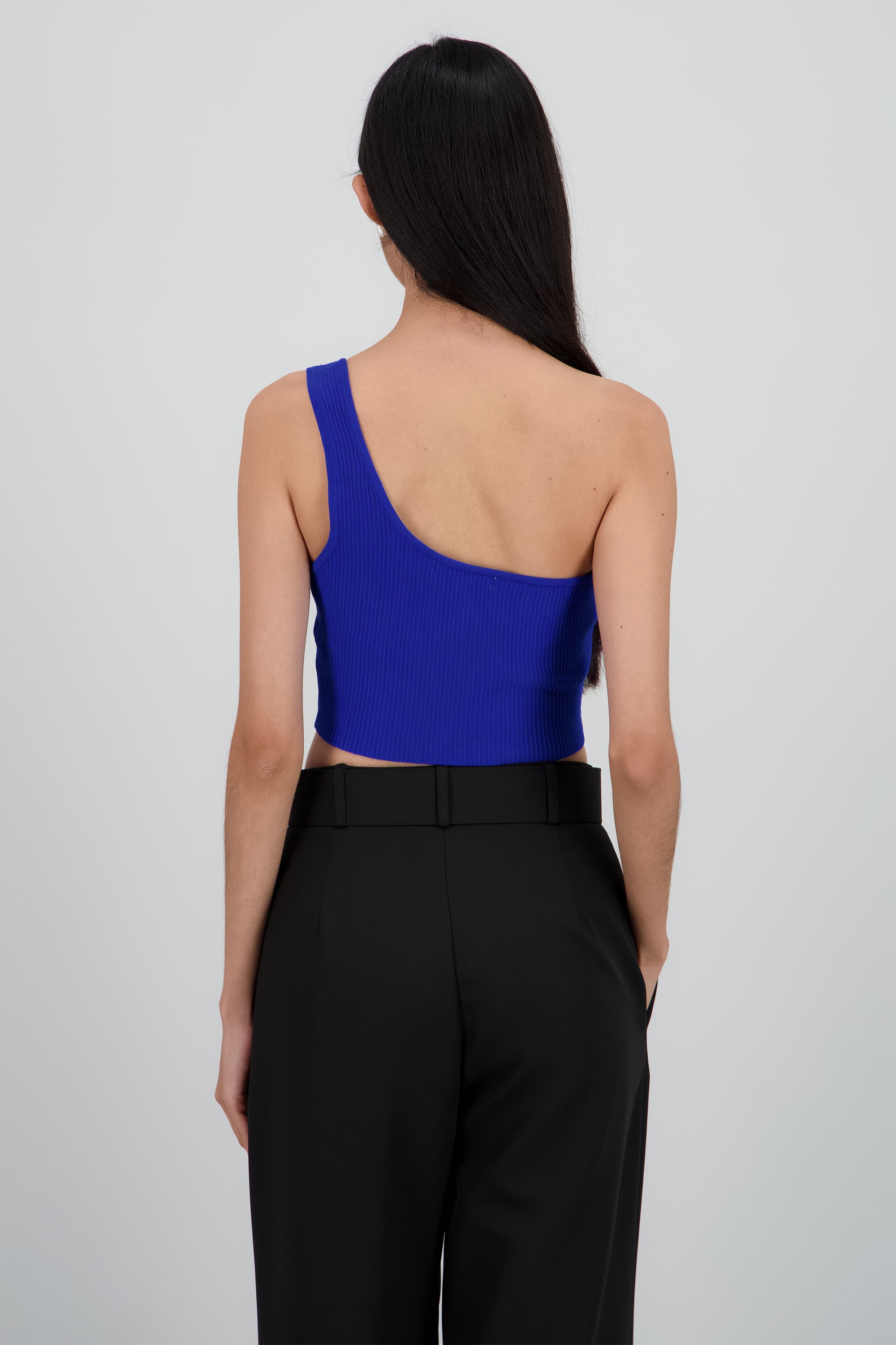 Top one shoulder AZUL REY