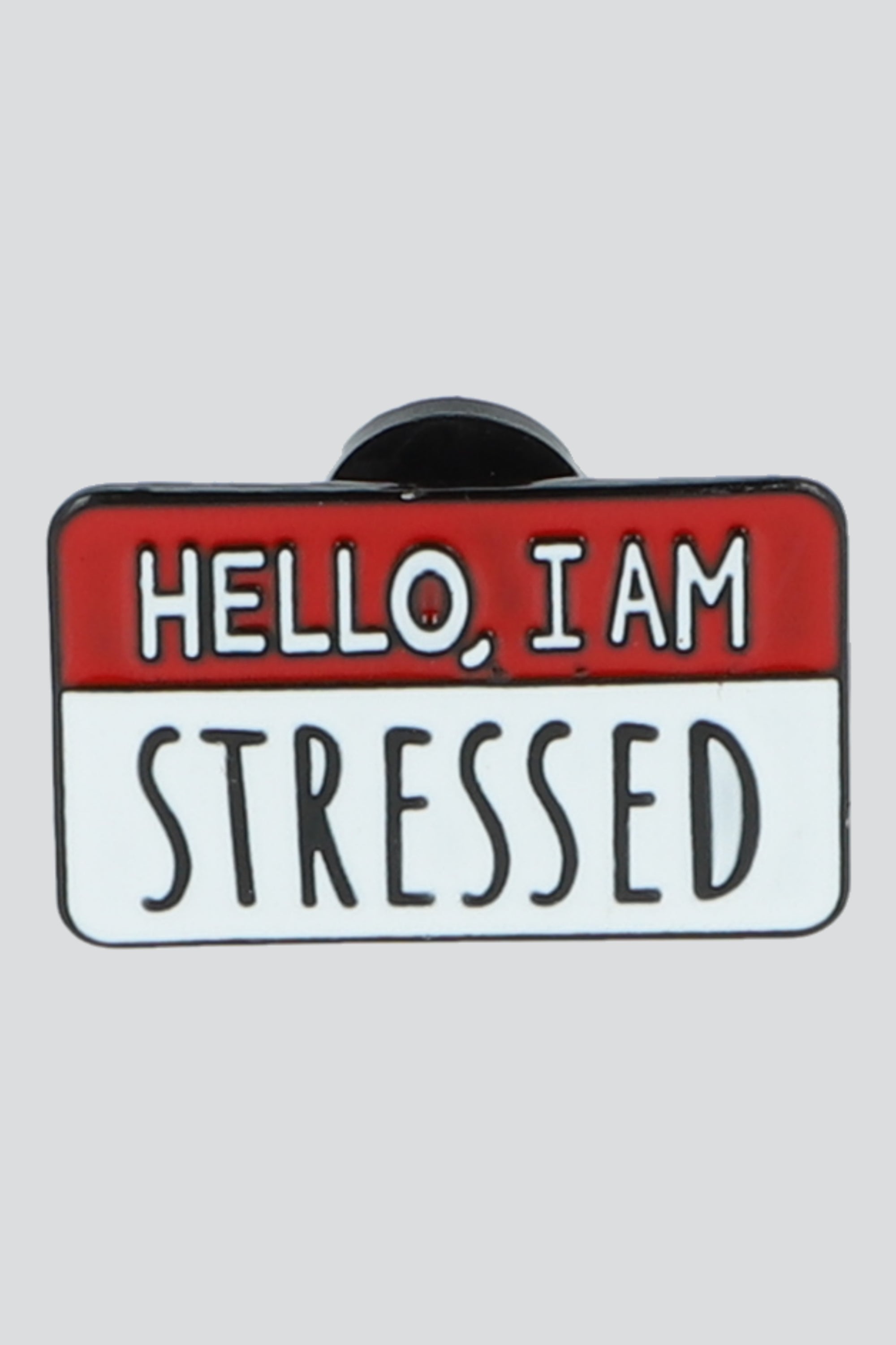 Pin hello i'm stressed ROJO