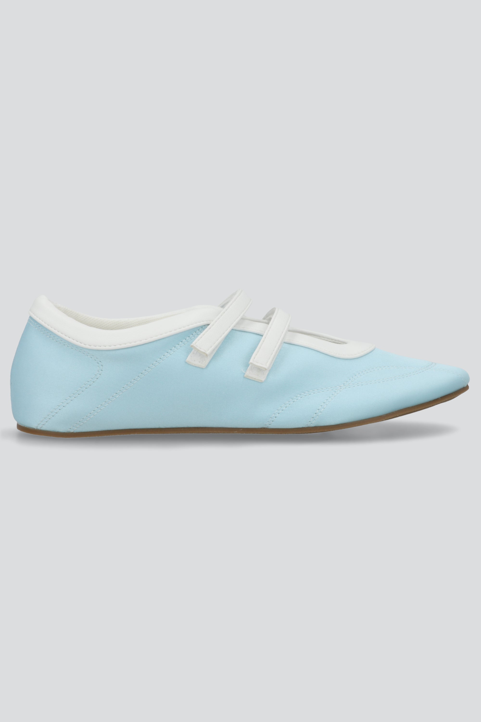 Tenis flat mary jane AZUL CIELO