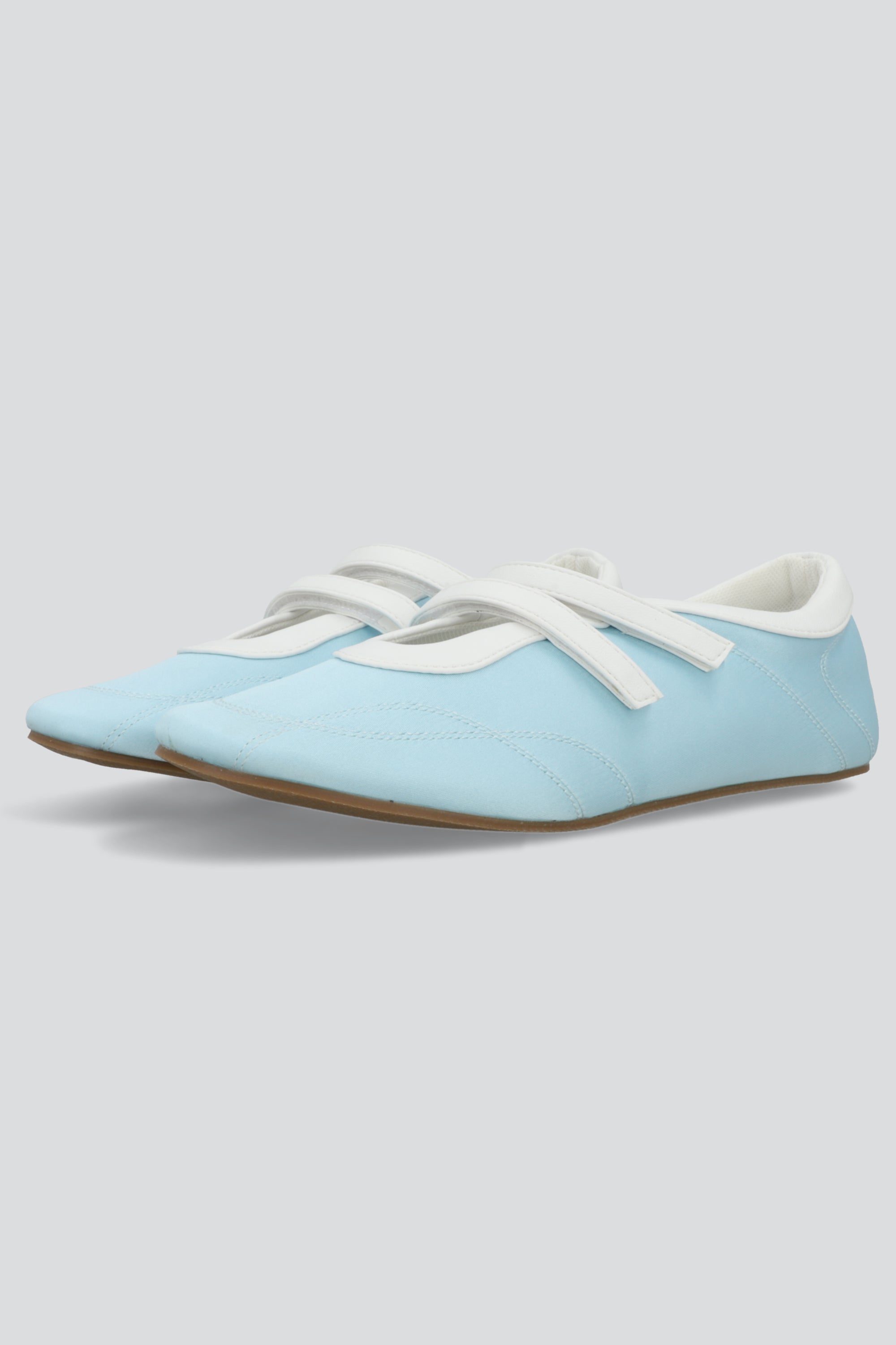 Tenis flat mary jane AZUL CIELO