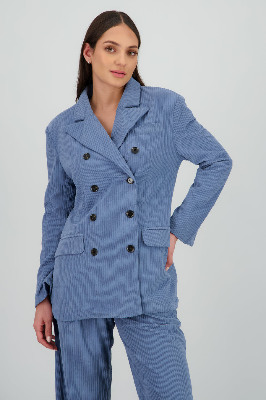Saco oversized pana