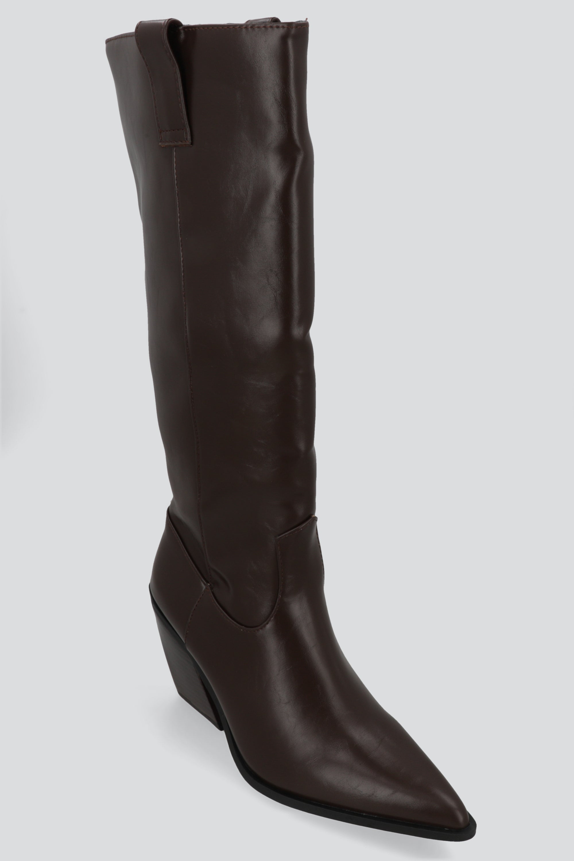 Bota vaquera lisa CHOCOLATE