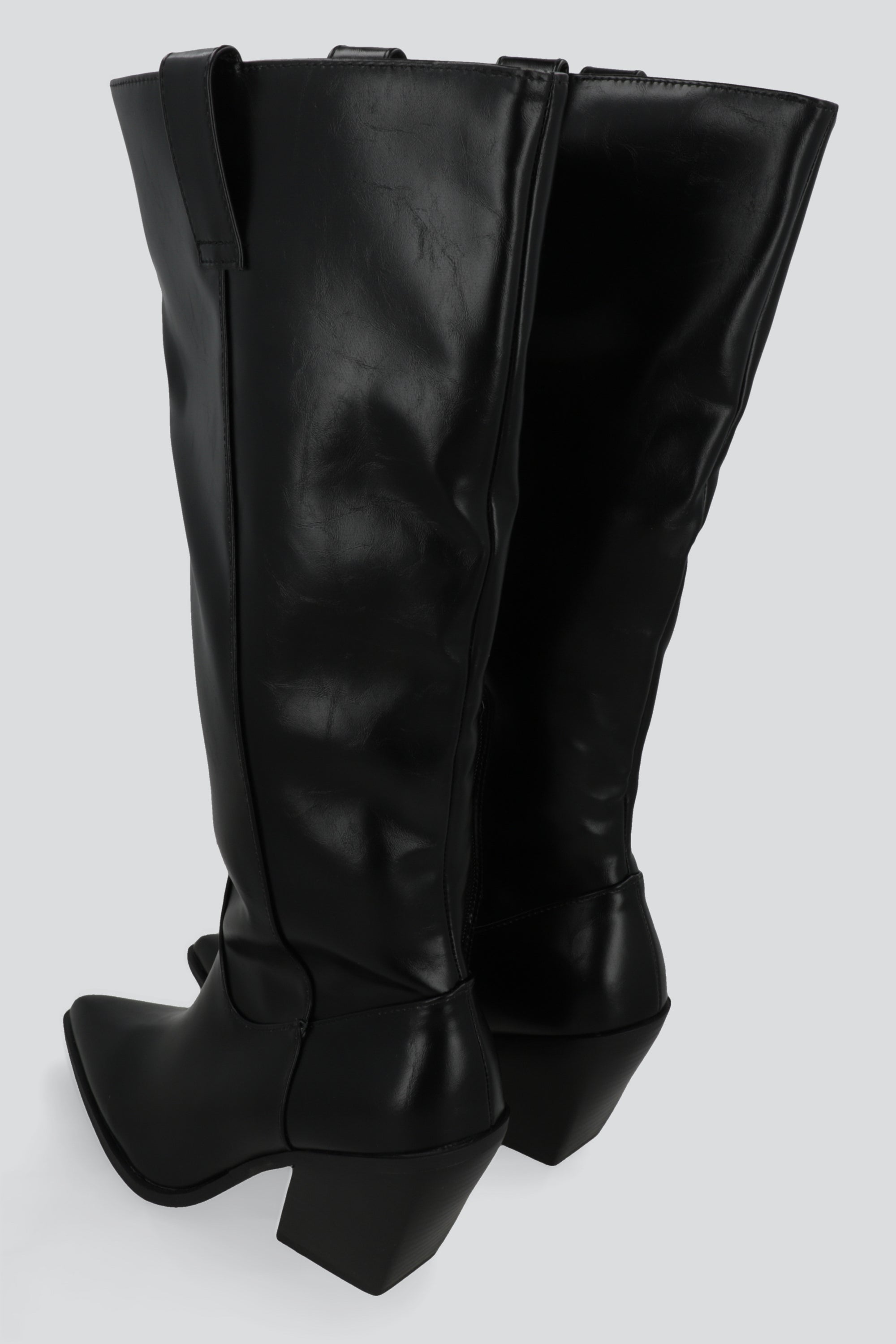 Bota vaquera lisa NEGRO