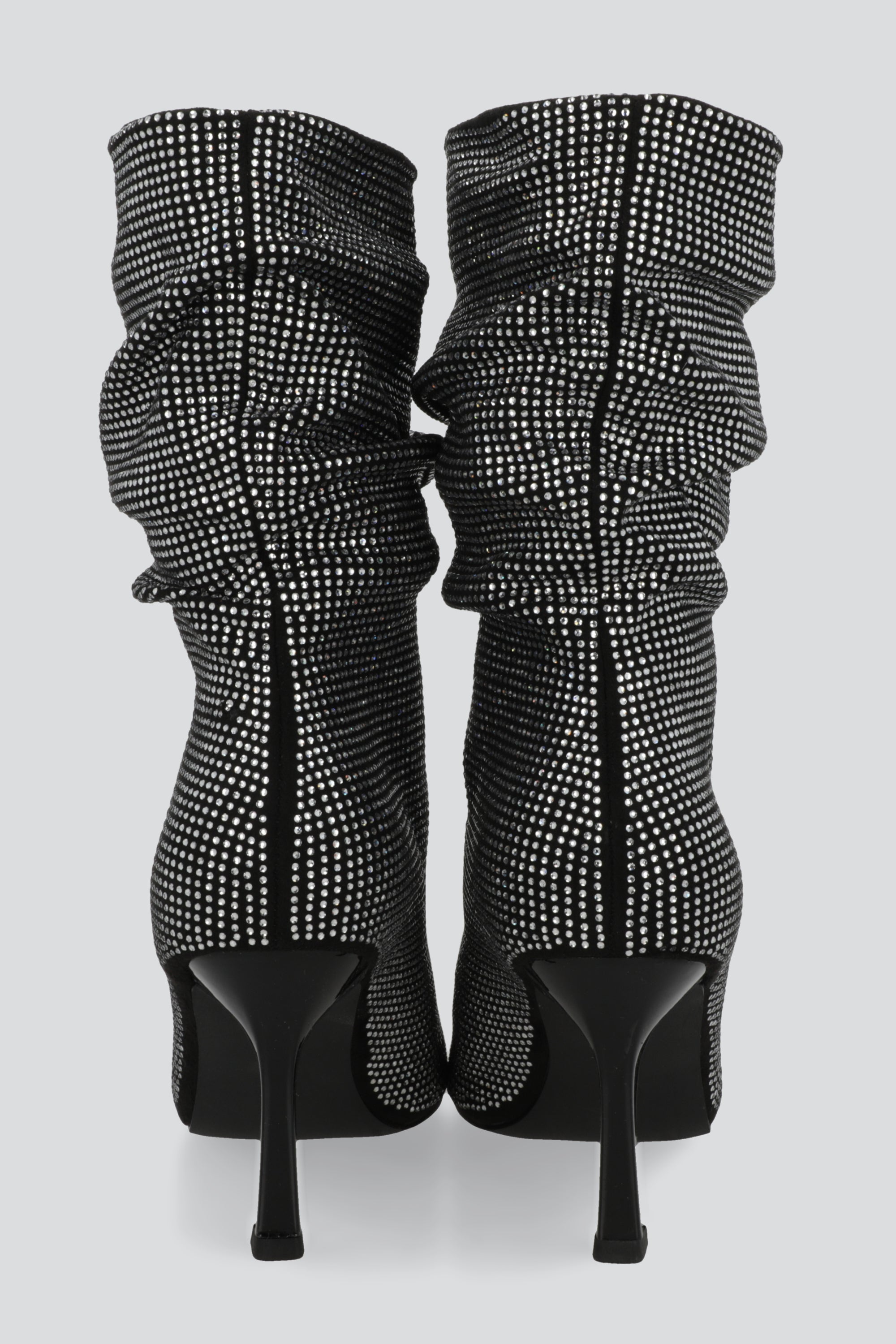 Botin slouchy full brillos NEGRO