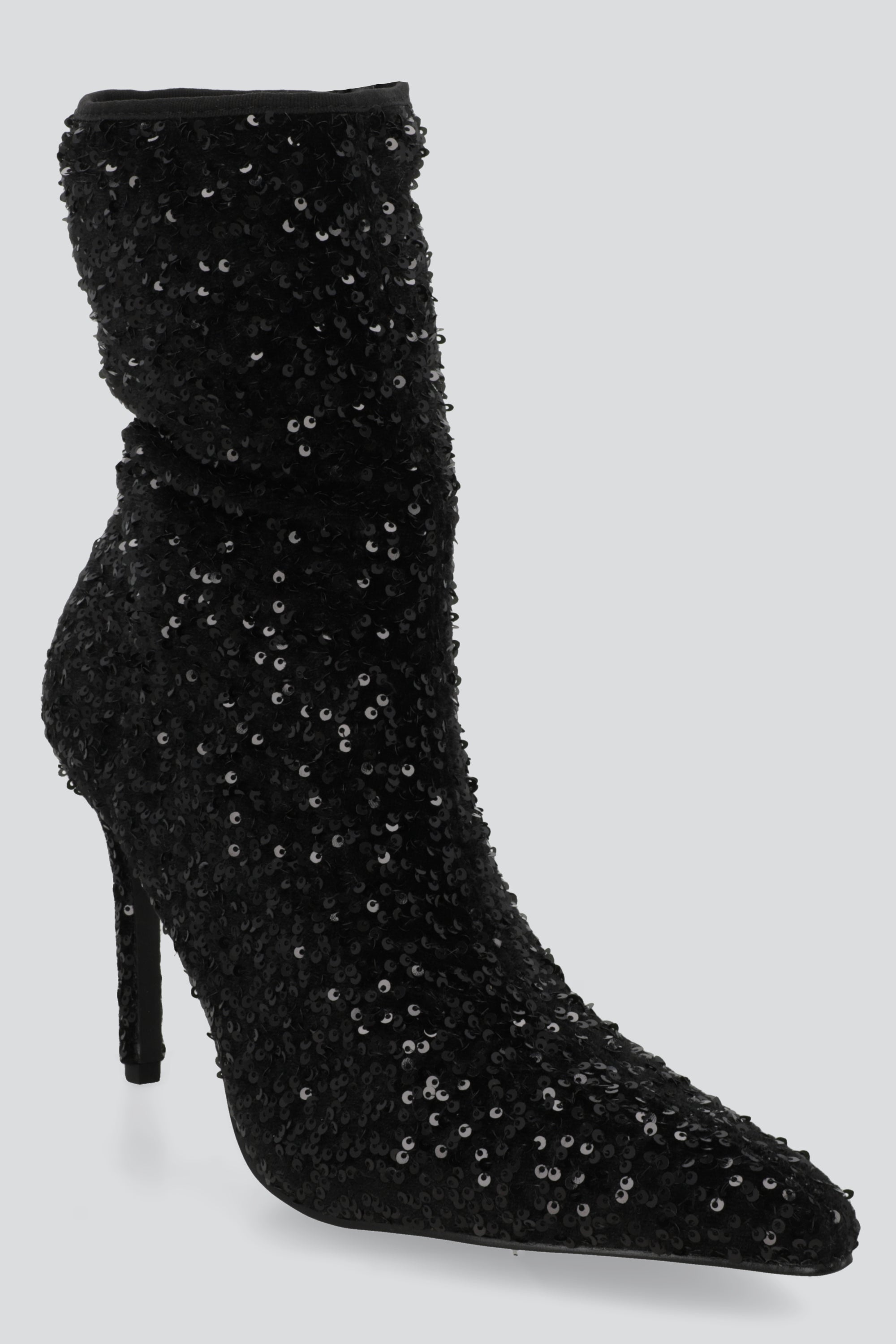 Botin puntal lentejuelas NEGRO