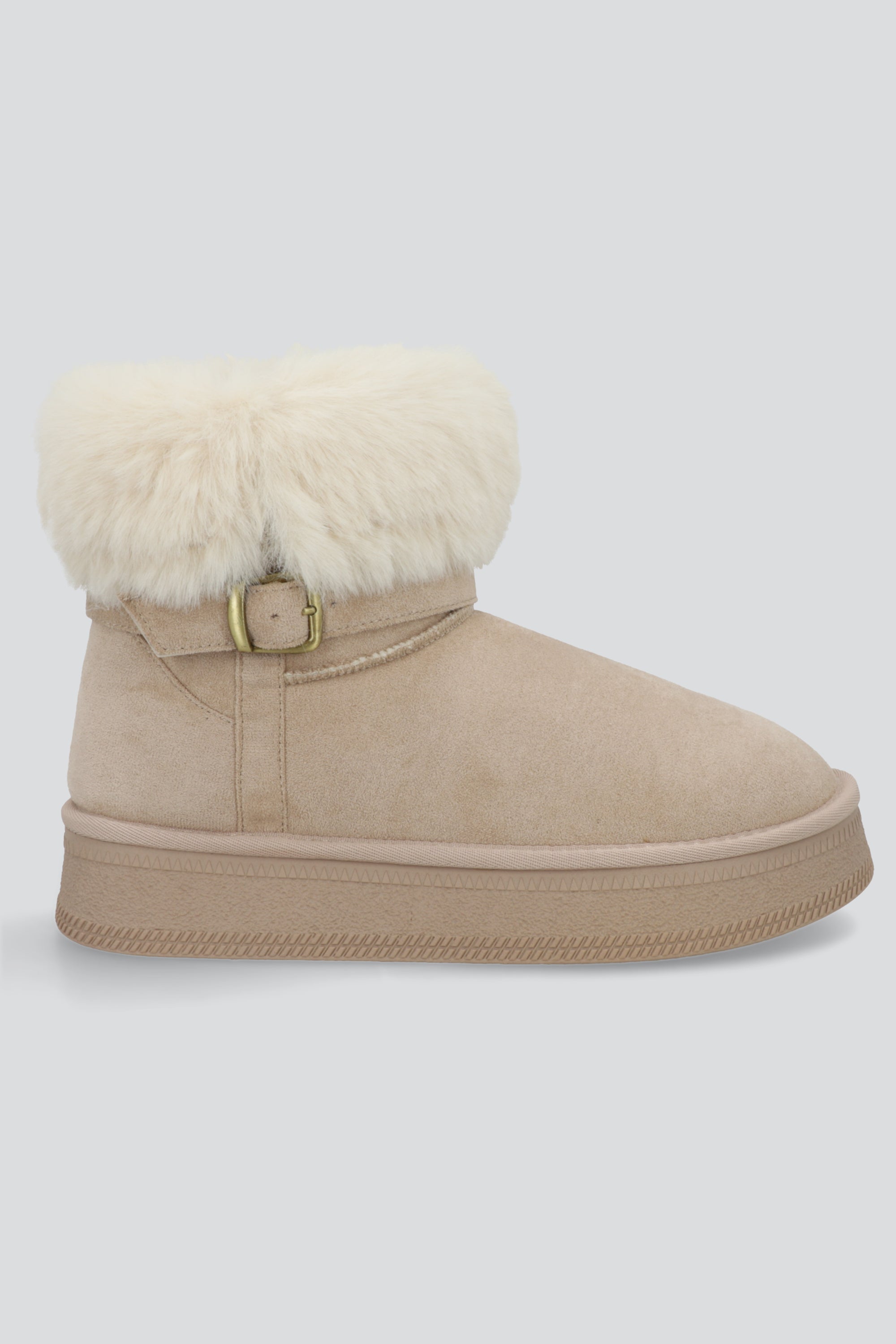 Bota invierno peluche plataforma TAUPE