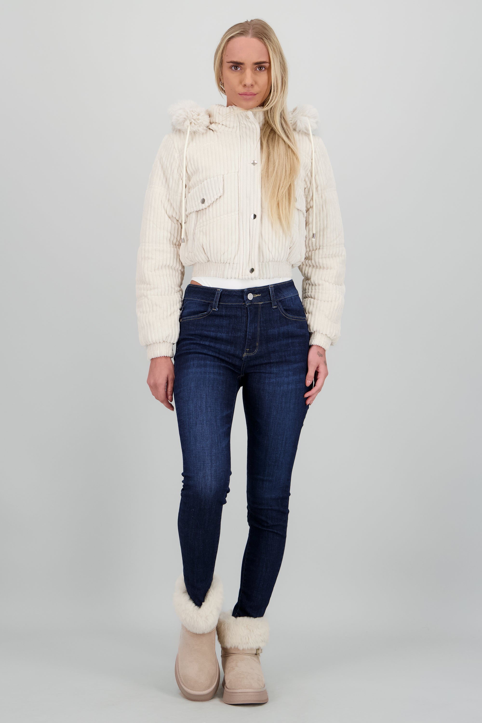 Bota invierno peluche plataforma TAUPE