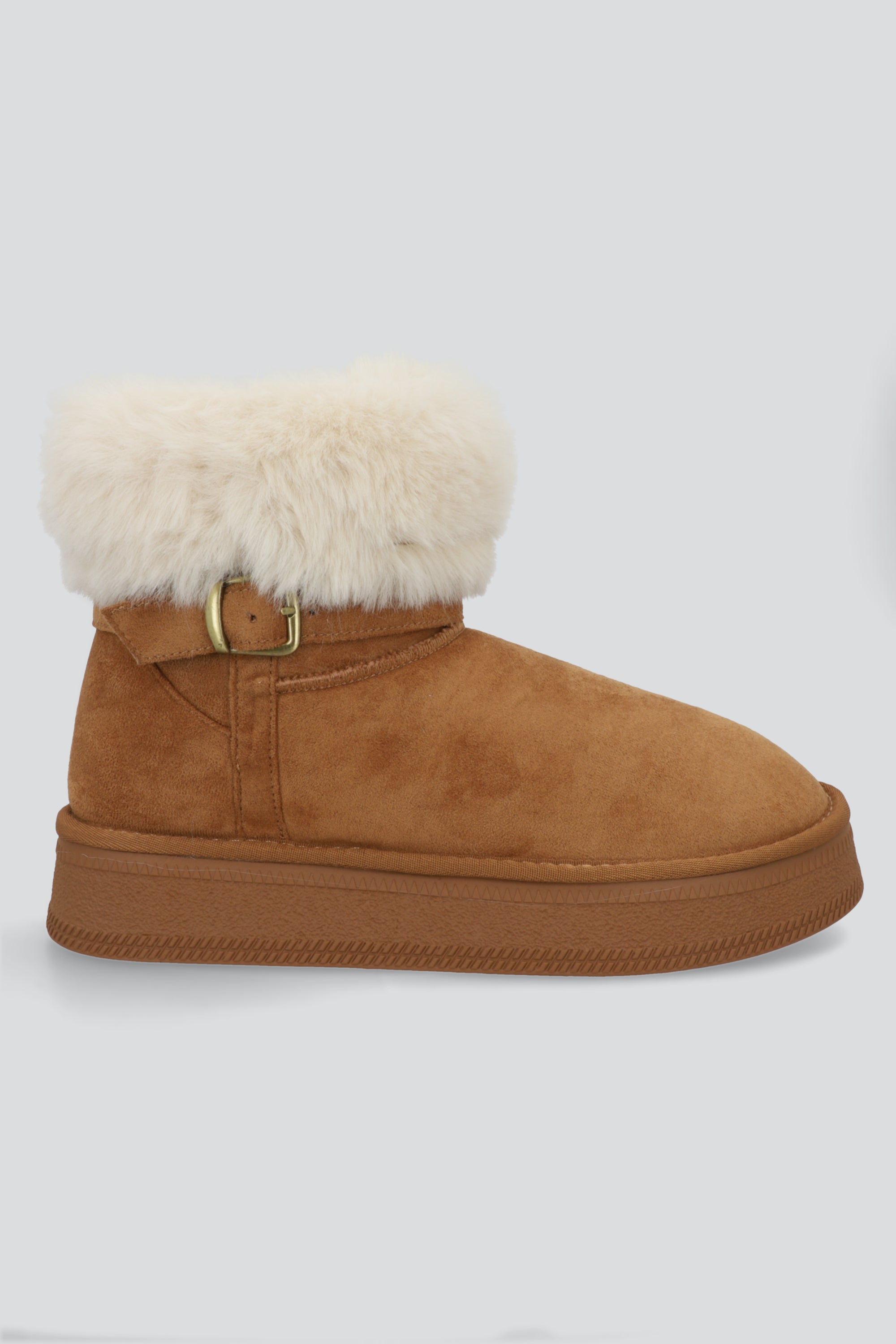 Bota invierno peluche plataforma CAMELLO