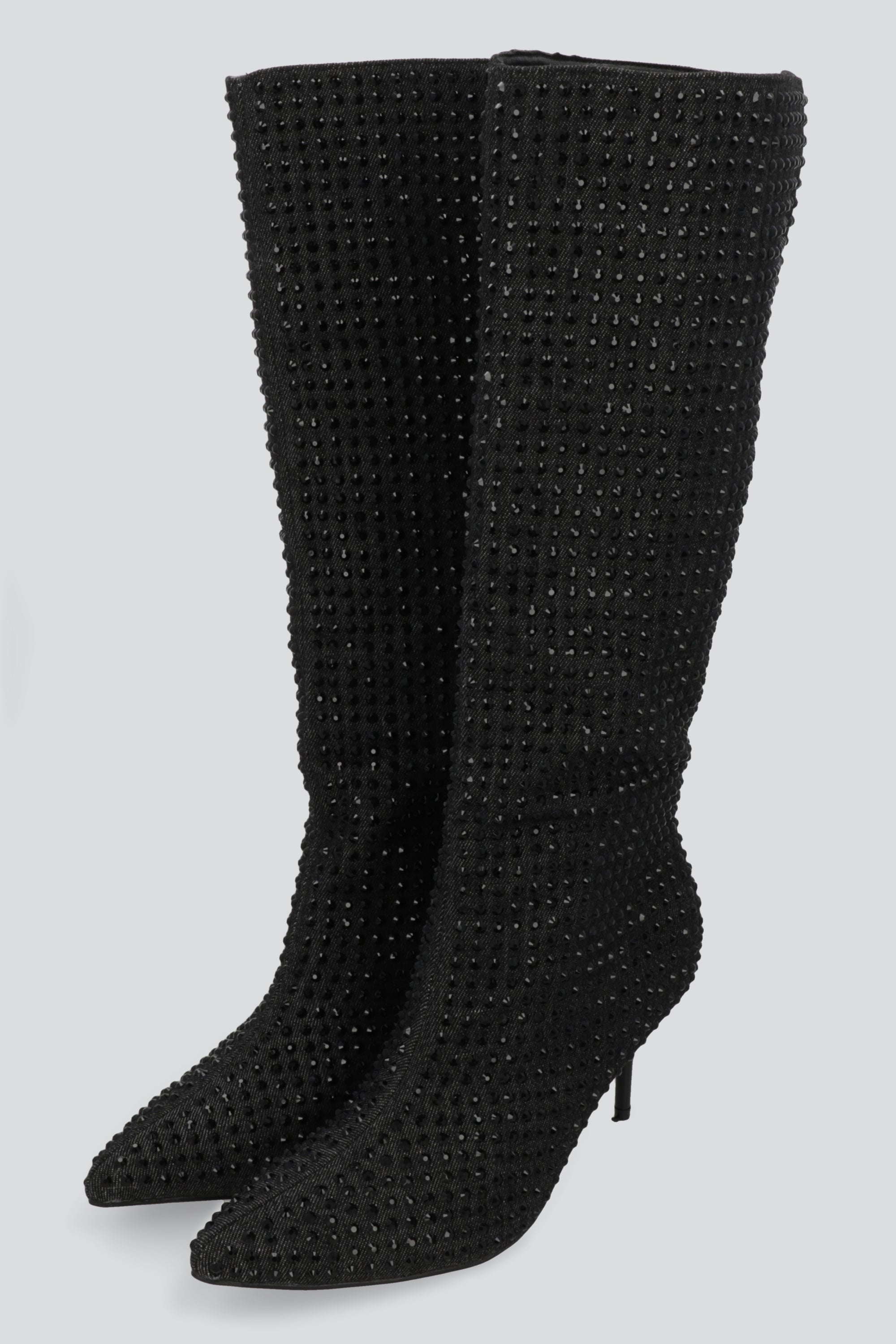 Bota pointy full brillos NEGRO