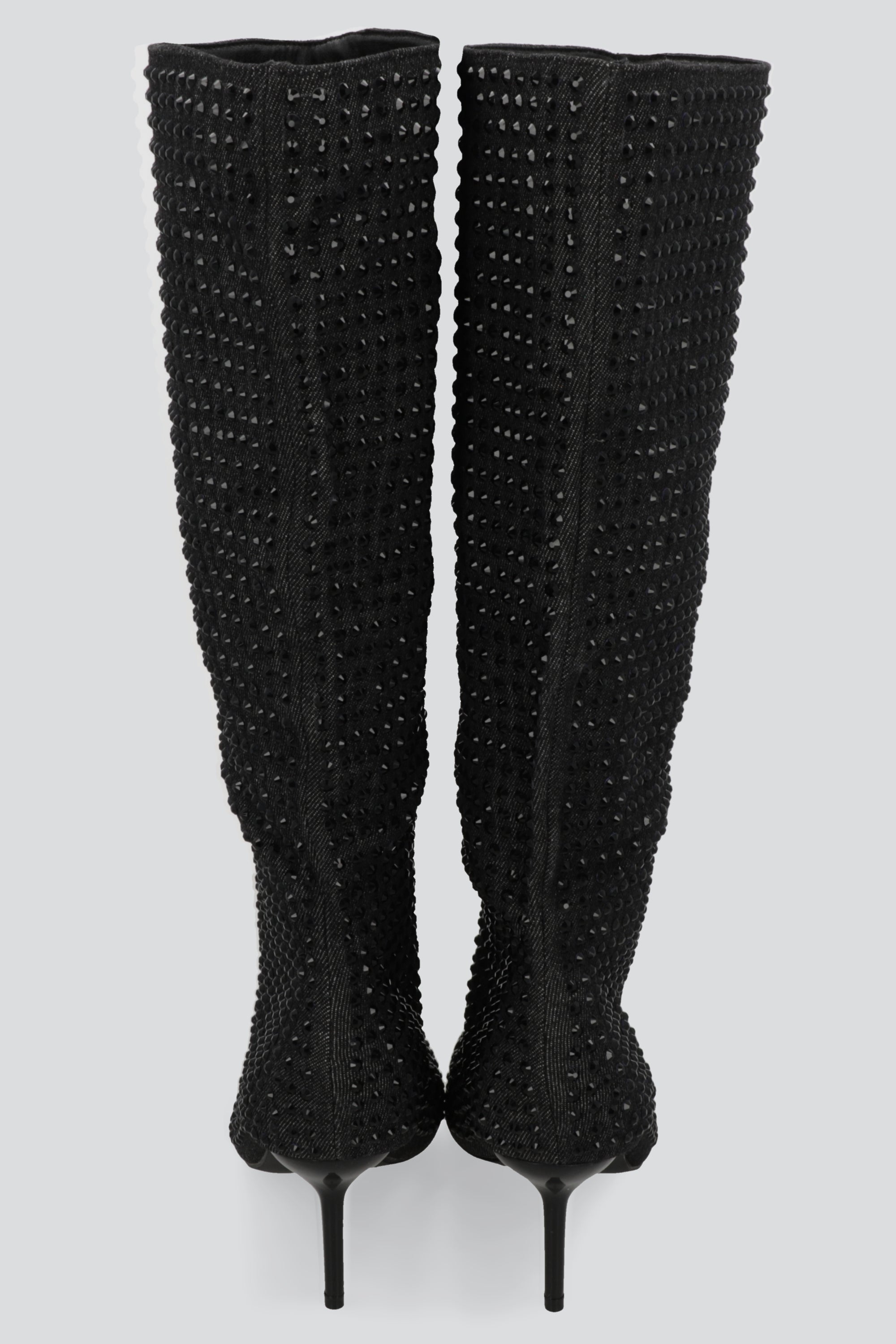 Bota pointy full brillos NEGRO