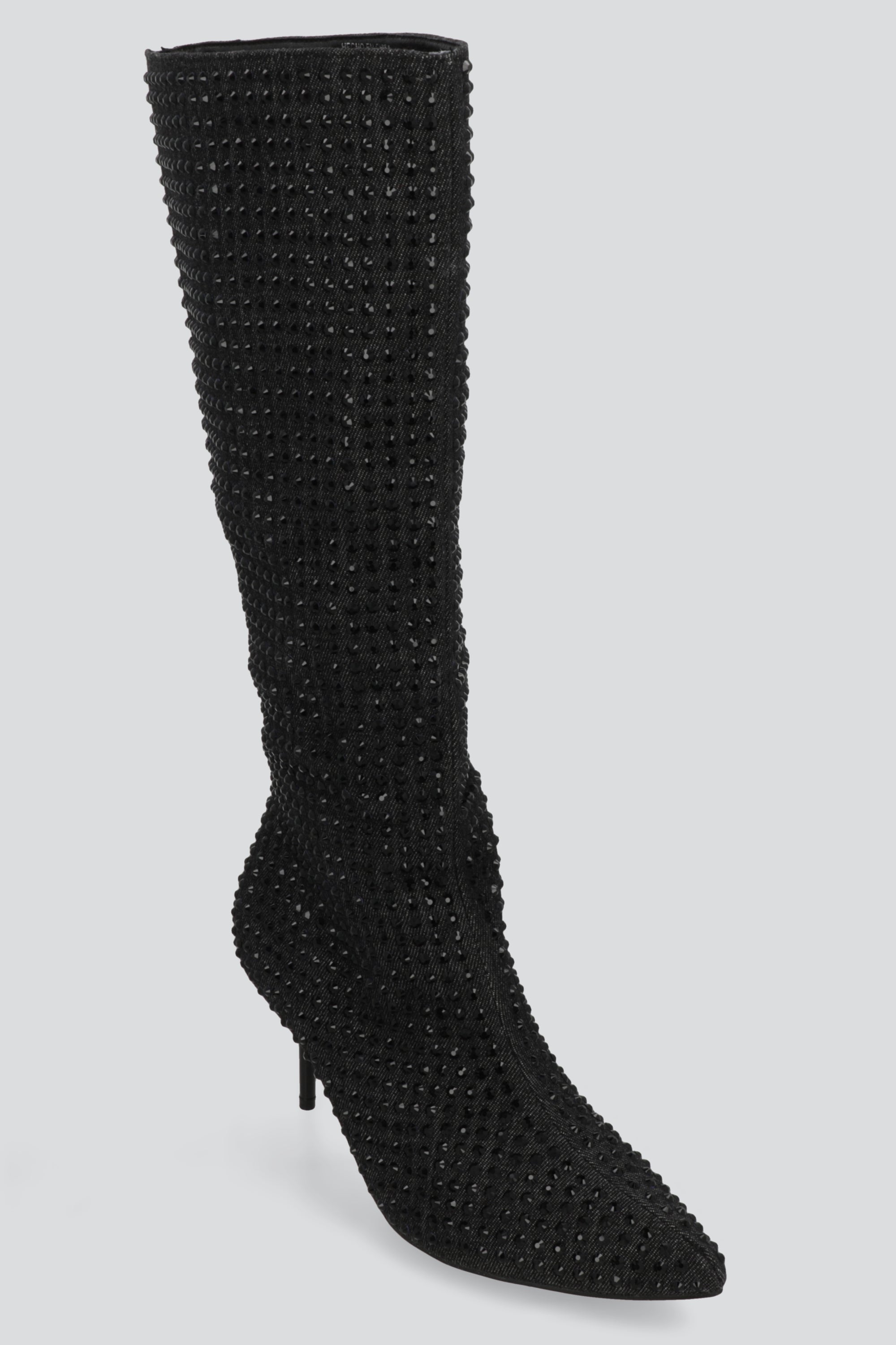 Bota pointy full brillos NEGRO