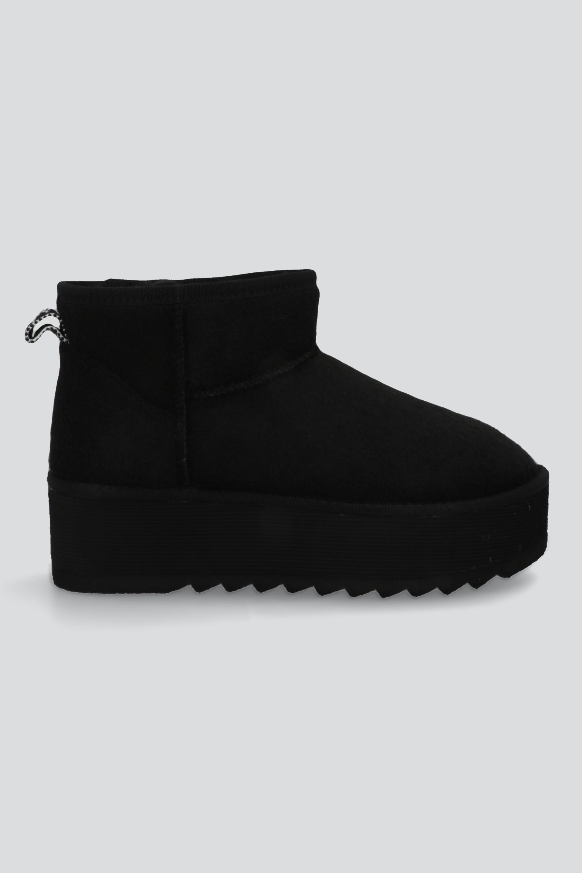 Bota invierno corta sherpa NEGRO