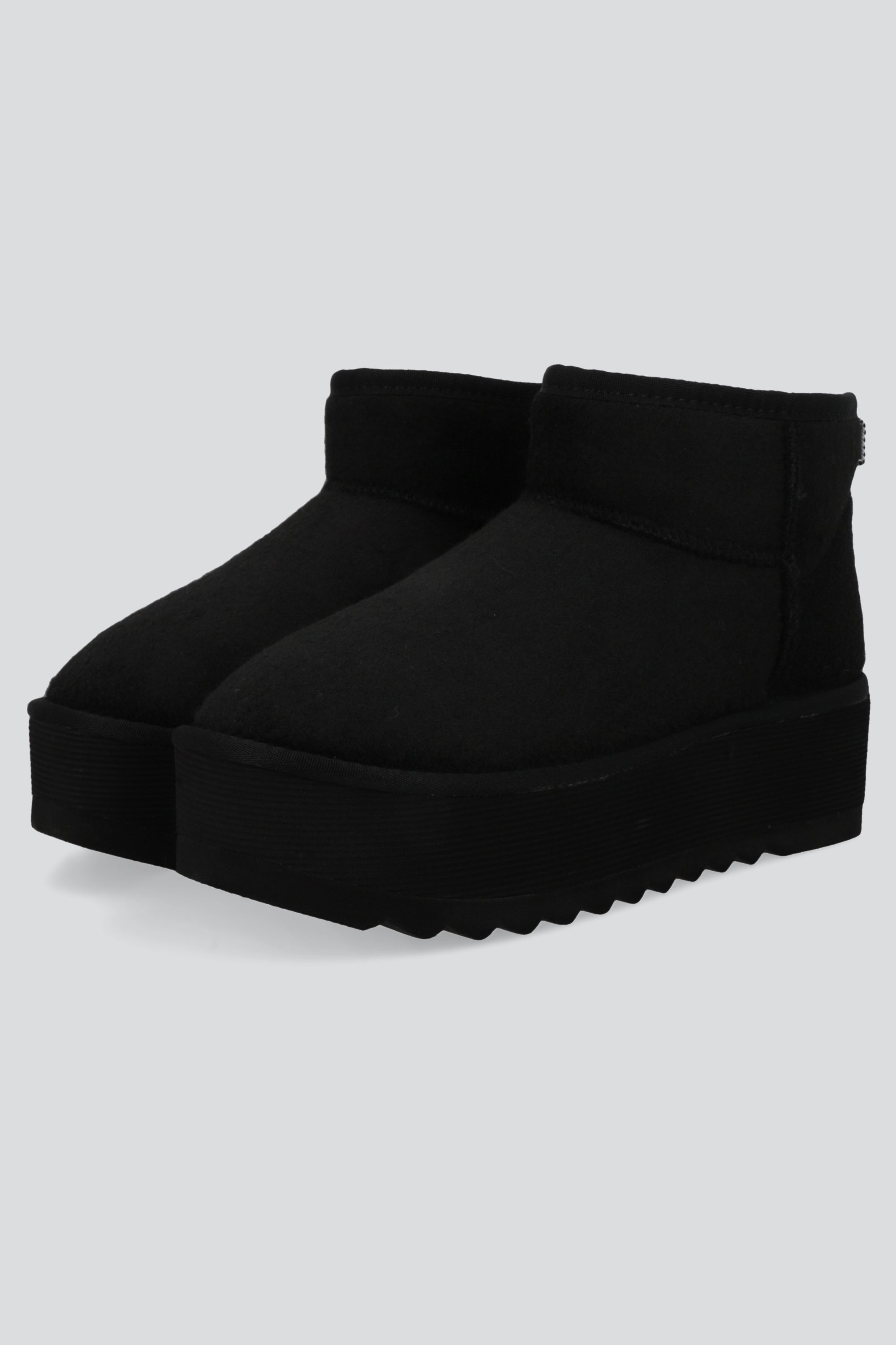 Bota invierno corta sherpa NEGRO