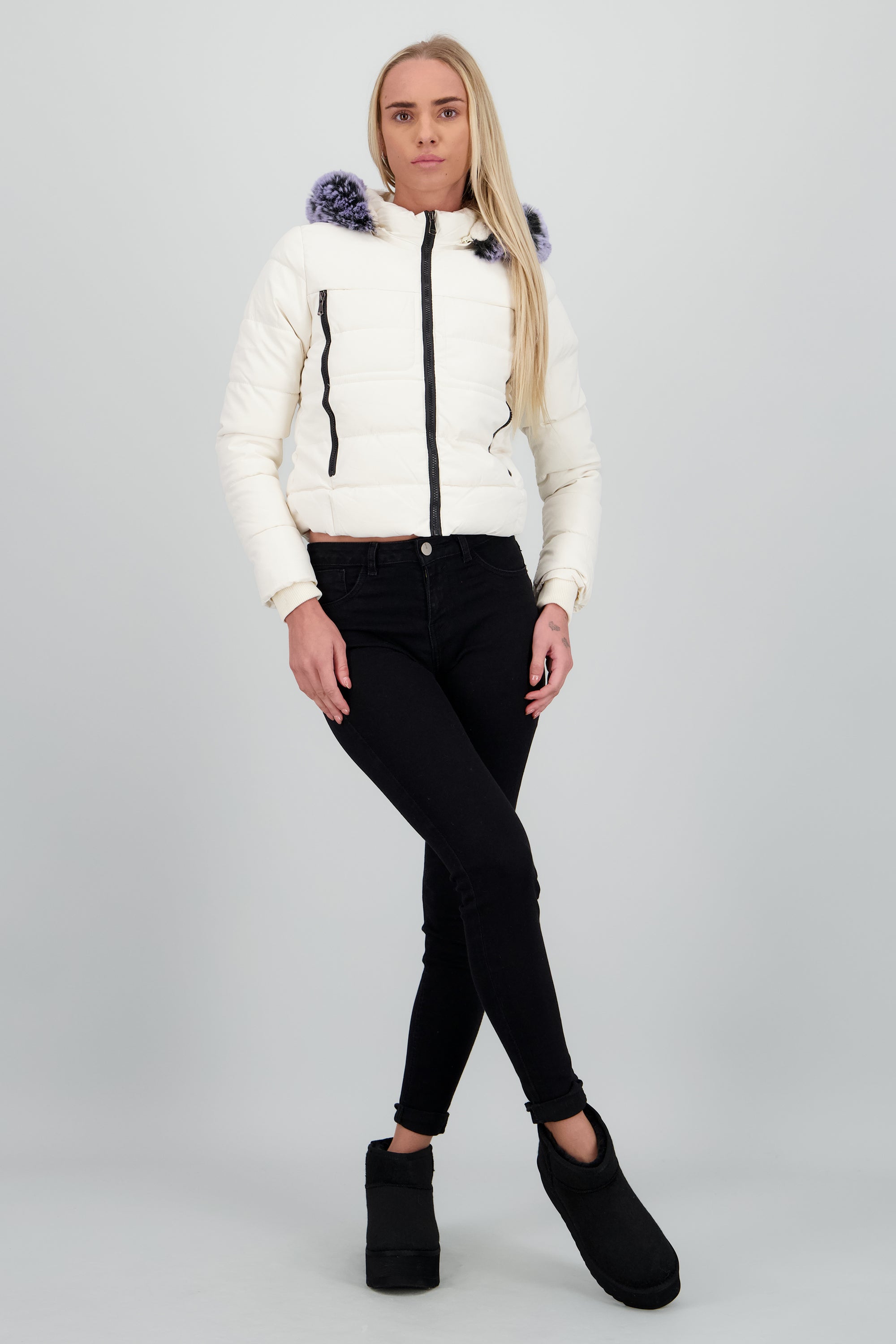 Bota invierno corta sherpa NEGRO