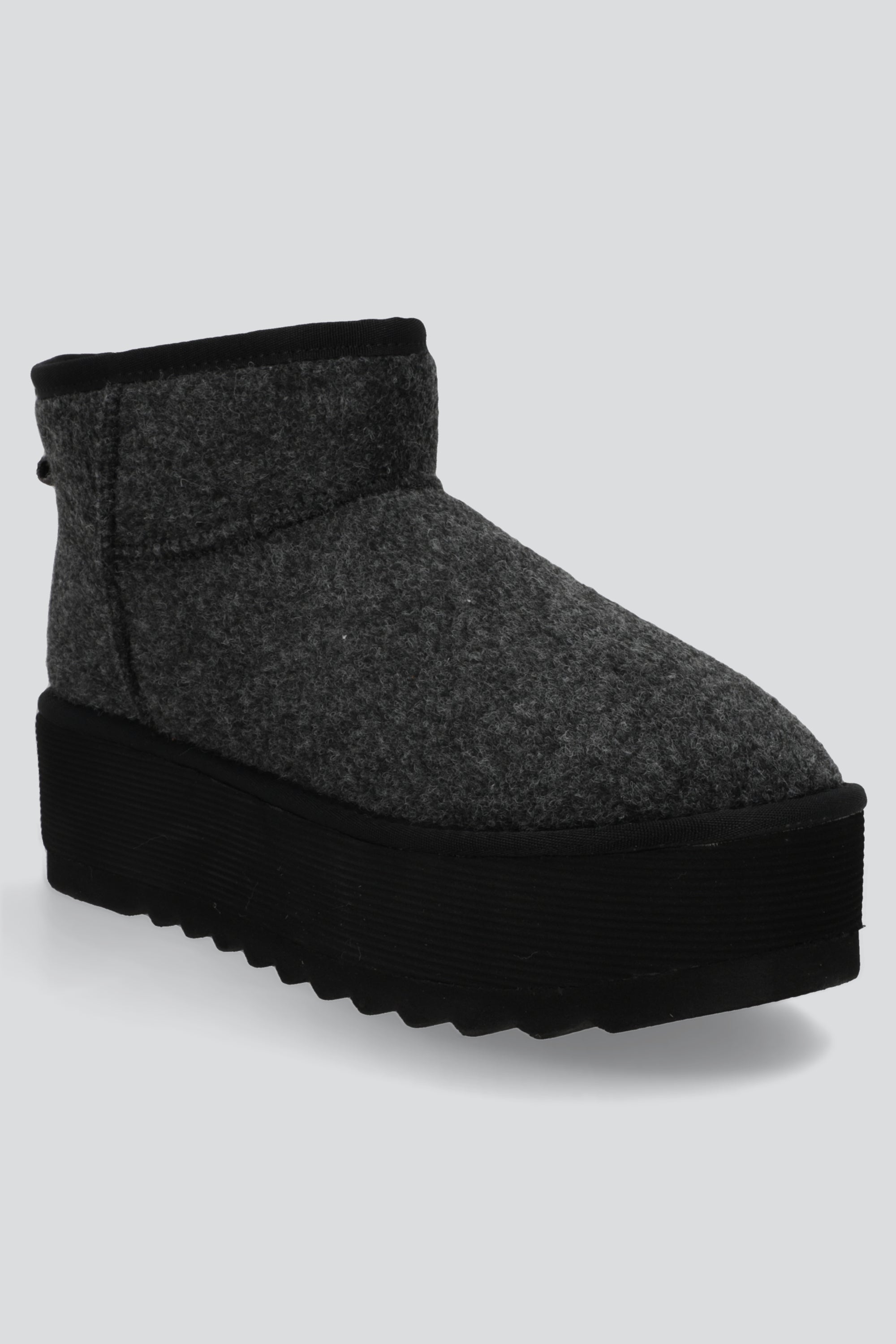 Bota invierno corta sherpa GRIS