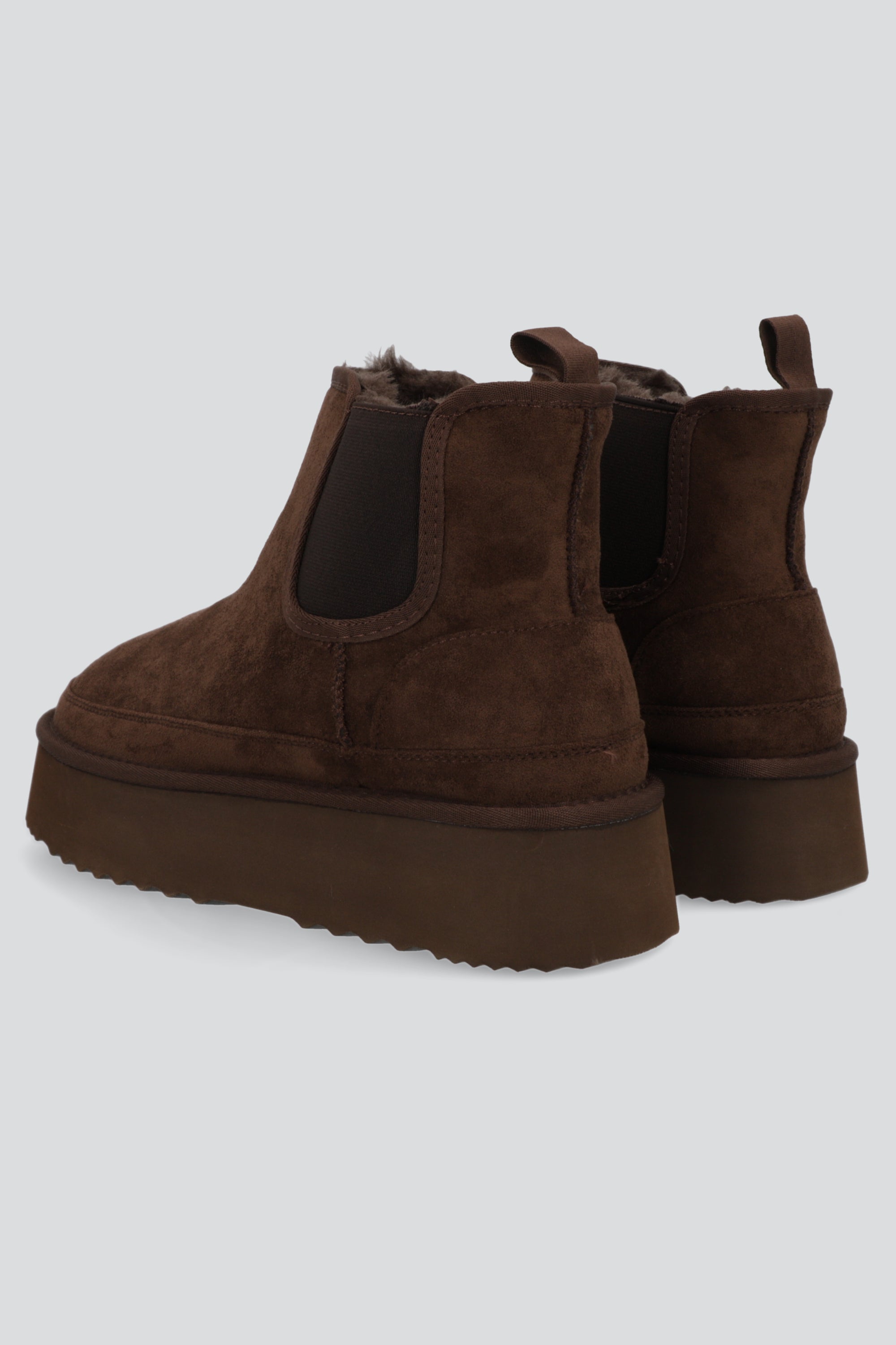 Bota invierno elastico sherpa CAFE