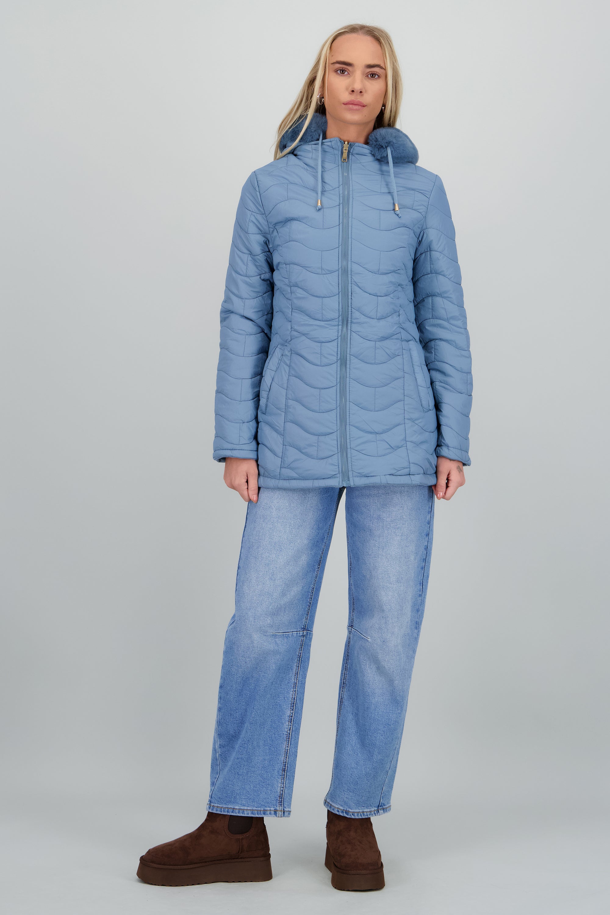 Bota invierno elastico sherpa CAFE