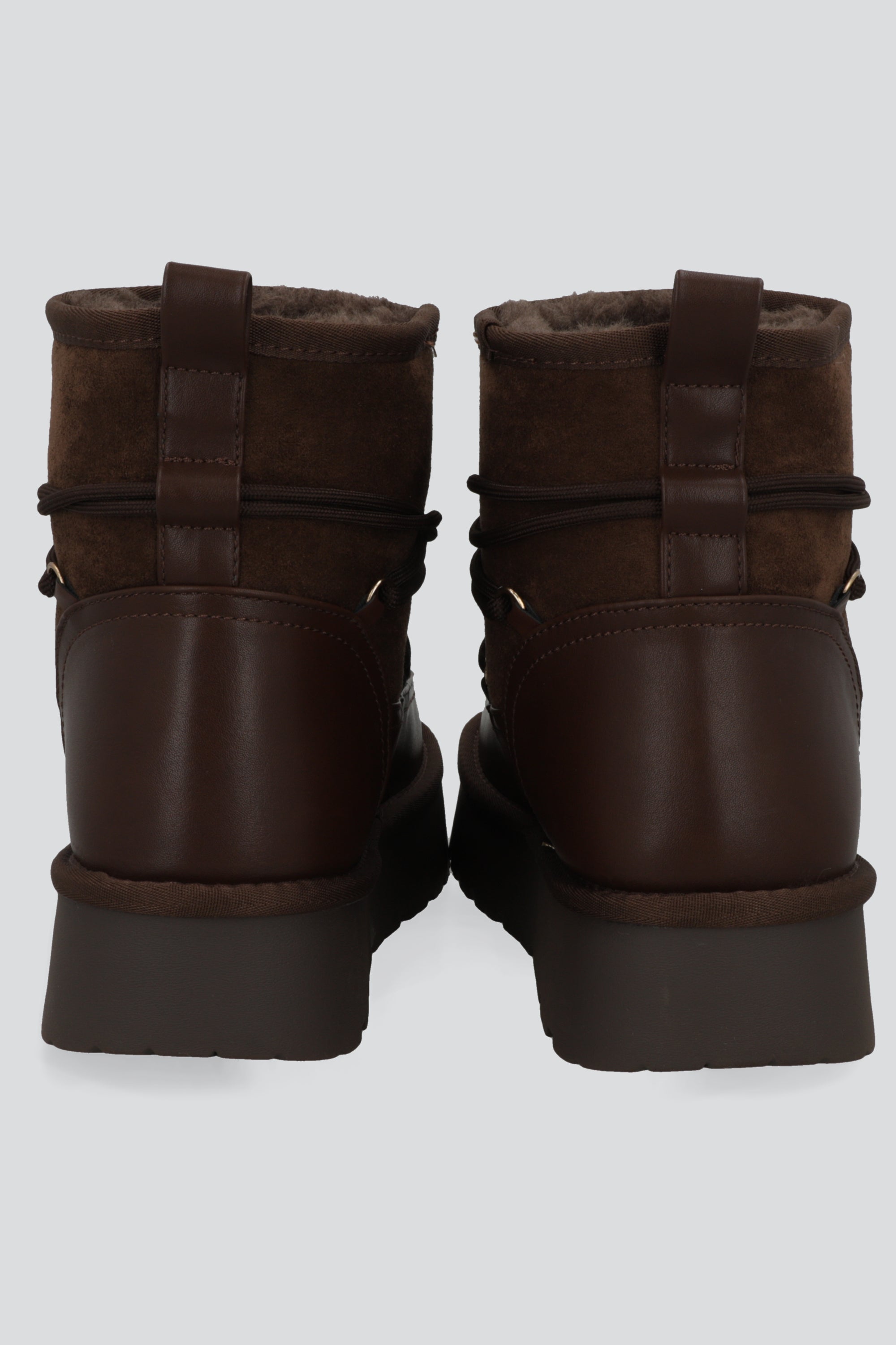 Bota invierno cordon plataforma CAFE