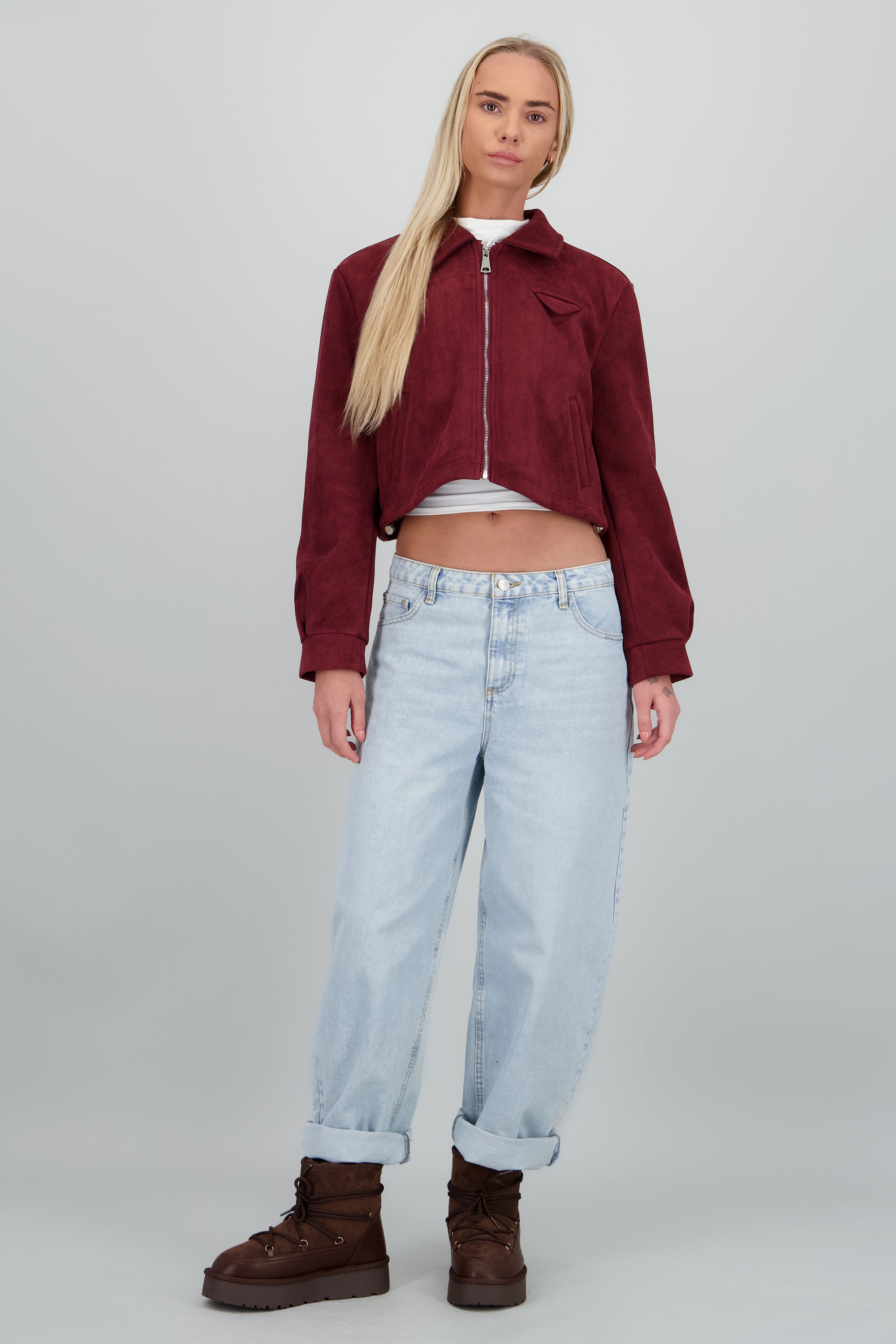 Bota invierno cordon plataforma CAFE