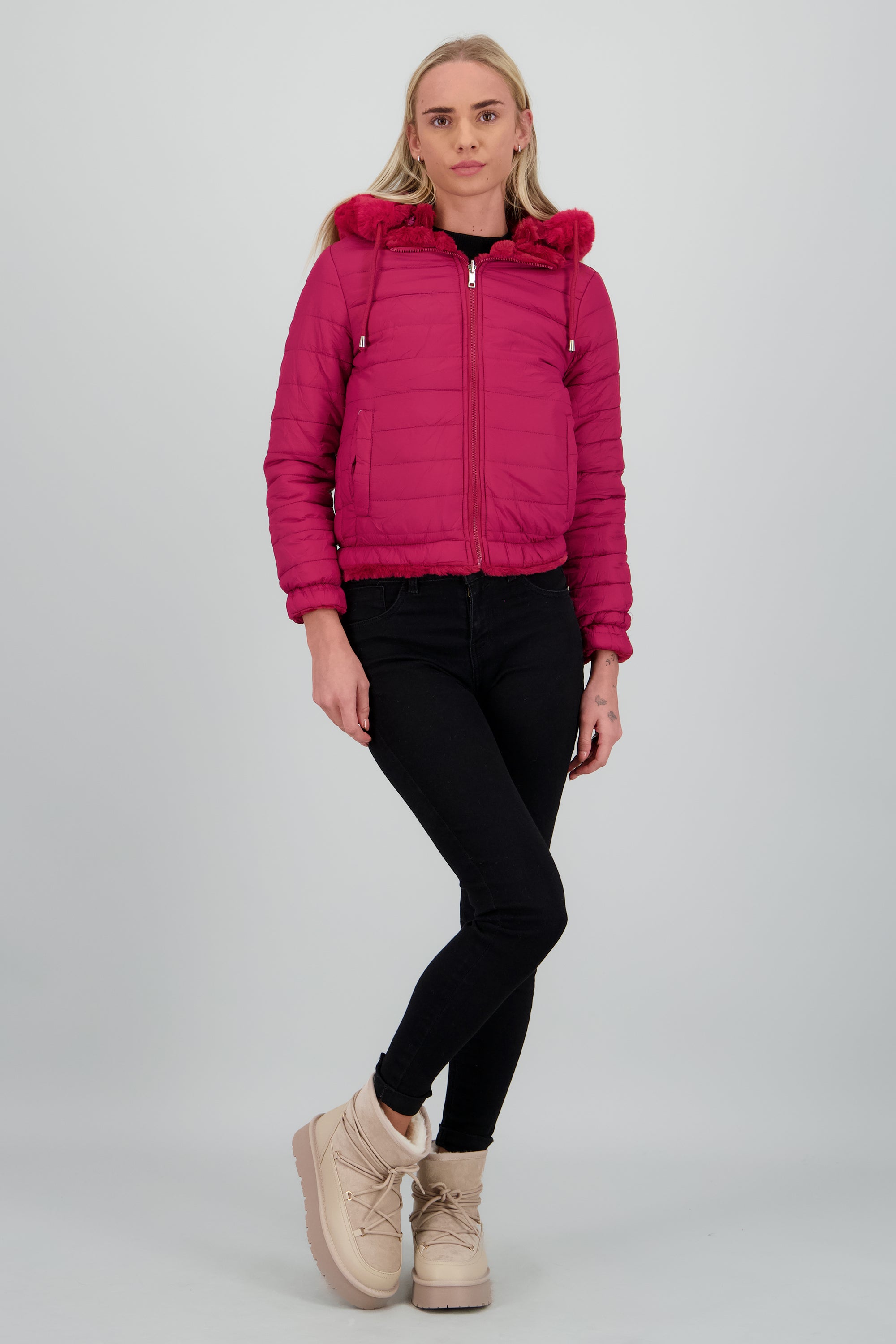 Bota invierno cordon plataforma TAUPE