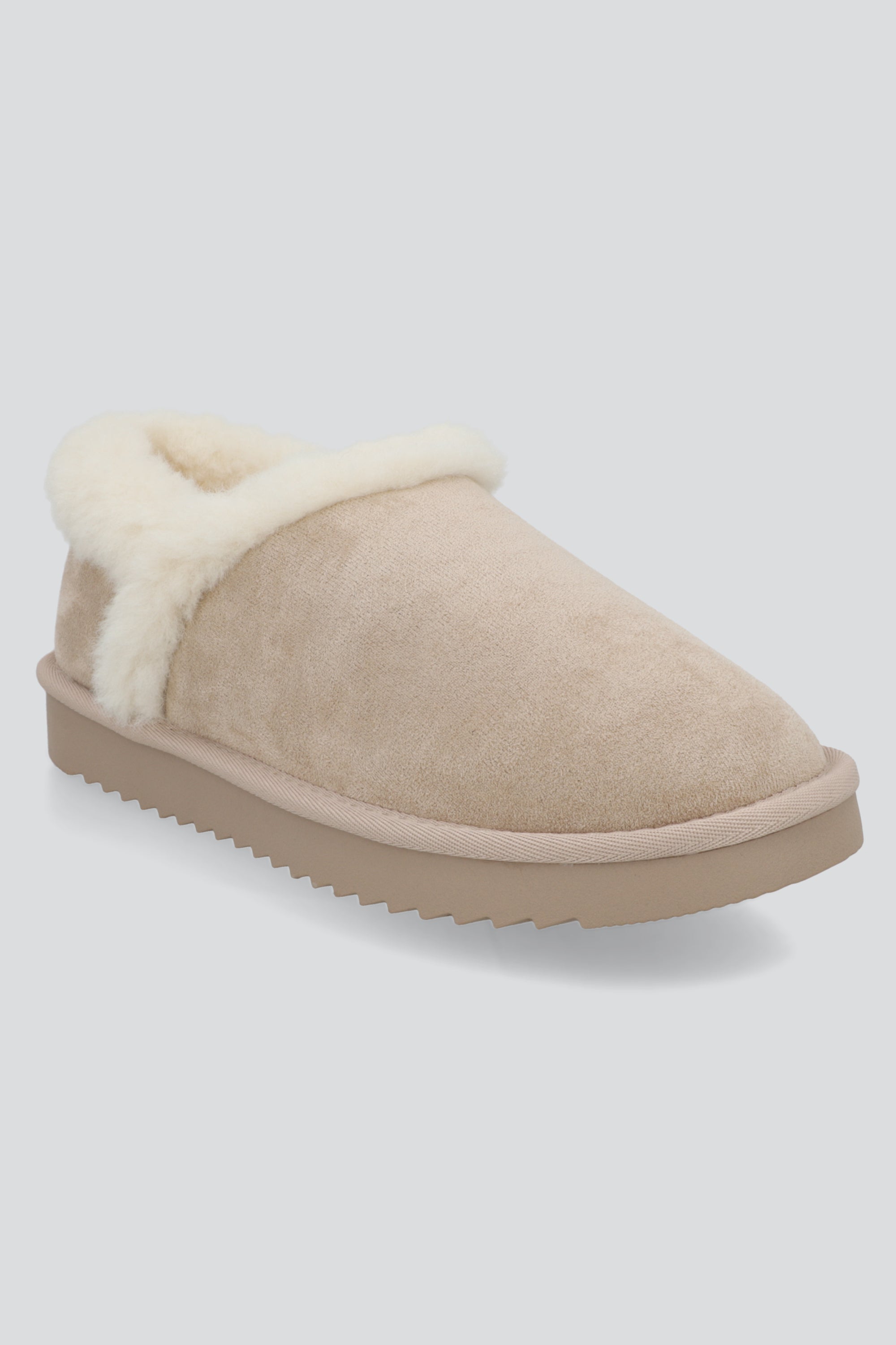 Bota invierno corta peluche TAUPE
