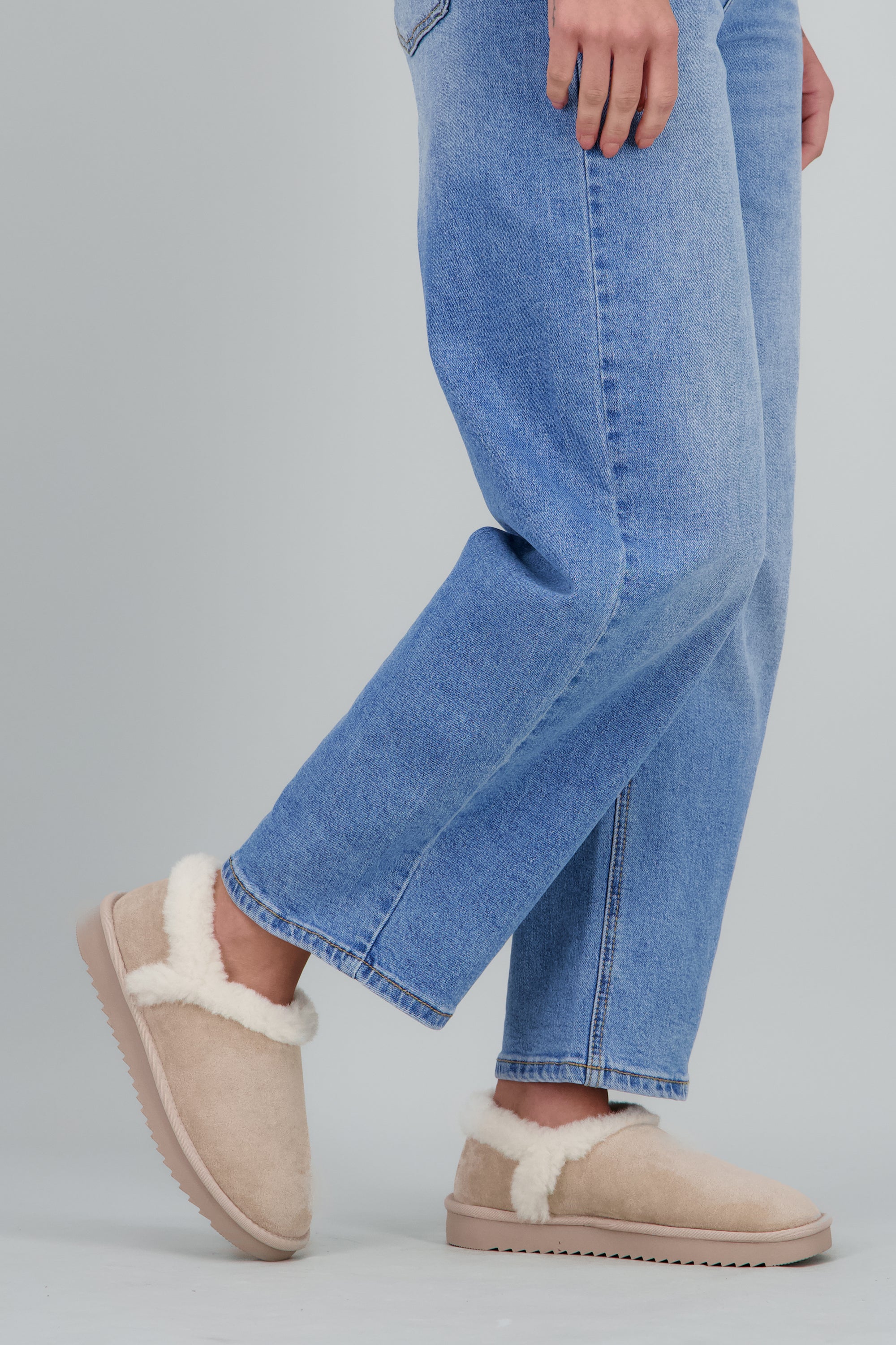 Bota invierno corta peluche TAUPE