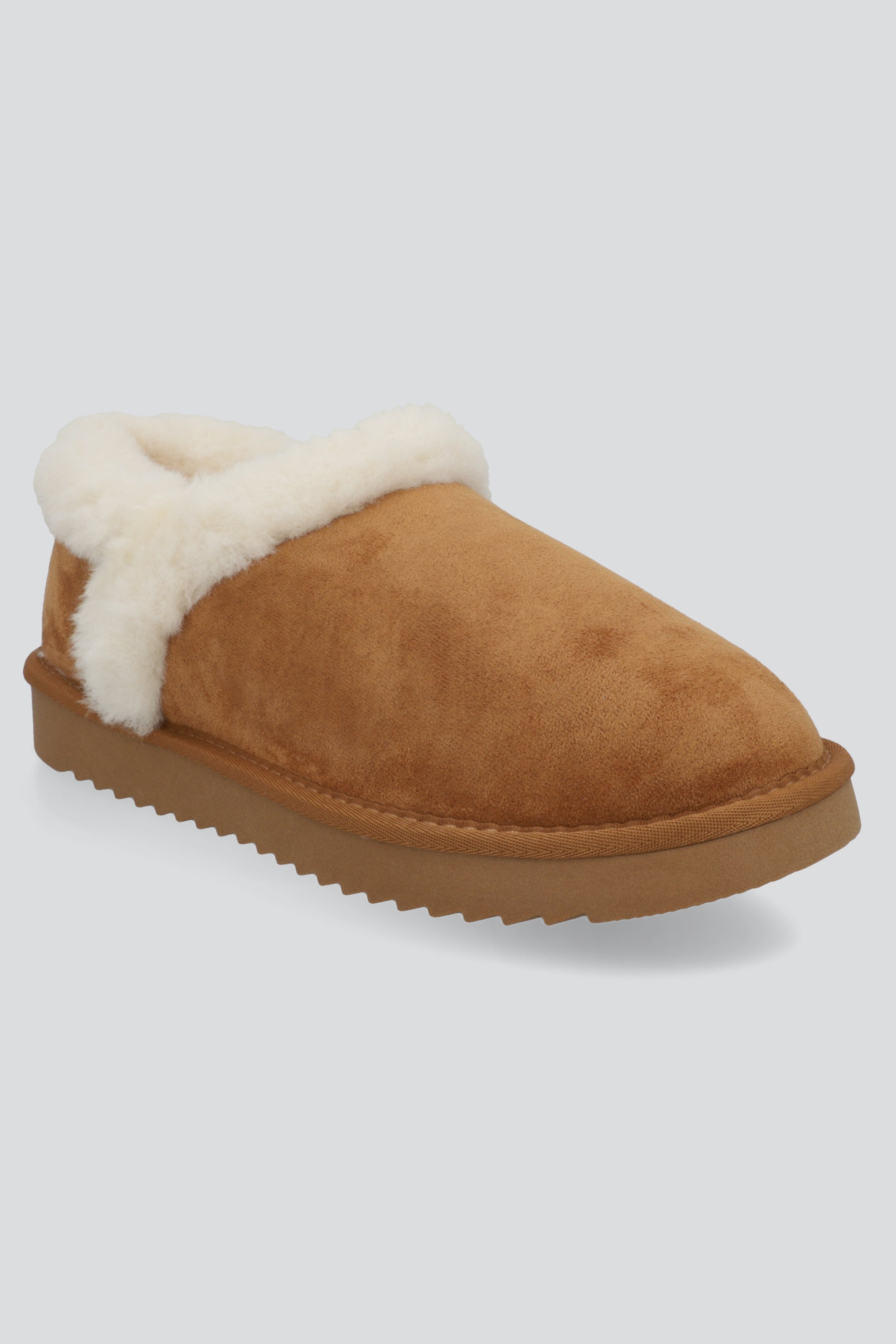 Bota invierno corta peluche CAMELLO