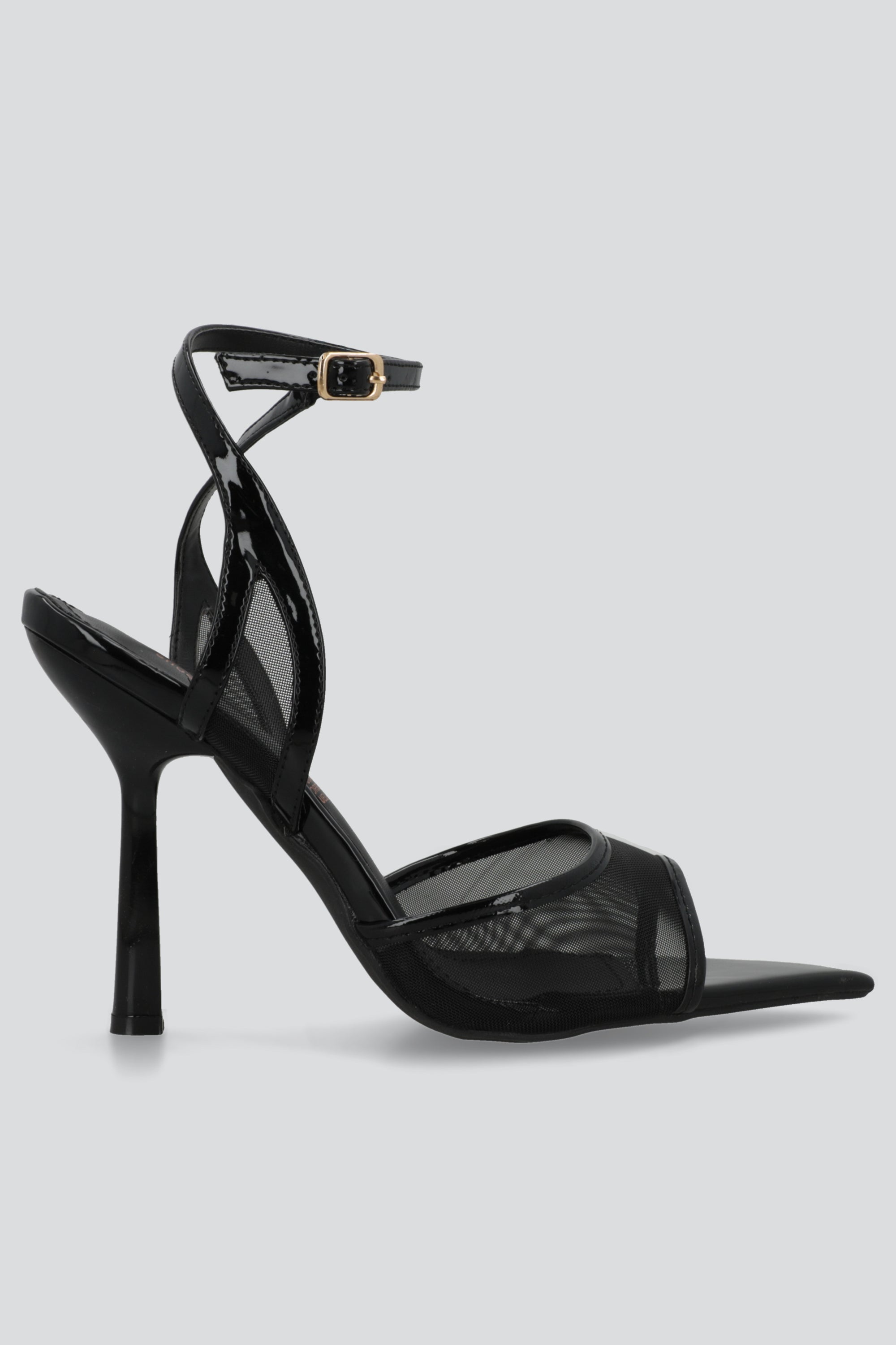 Tacon puntal abierto cortes mesh NEGRO