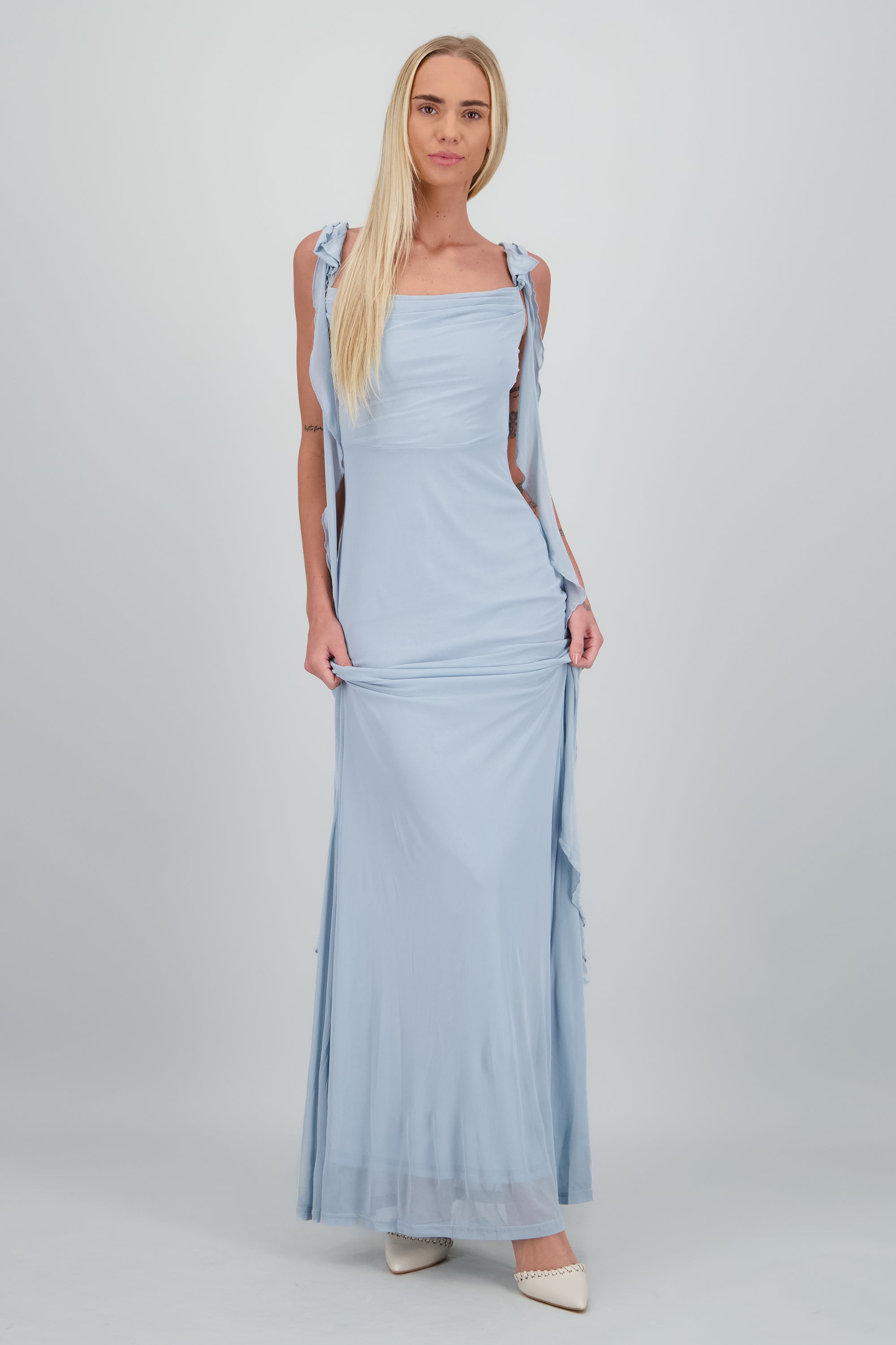 Tacon puntal eyeleds tira trenzada HUESO