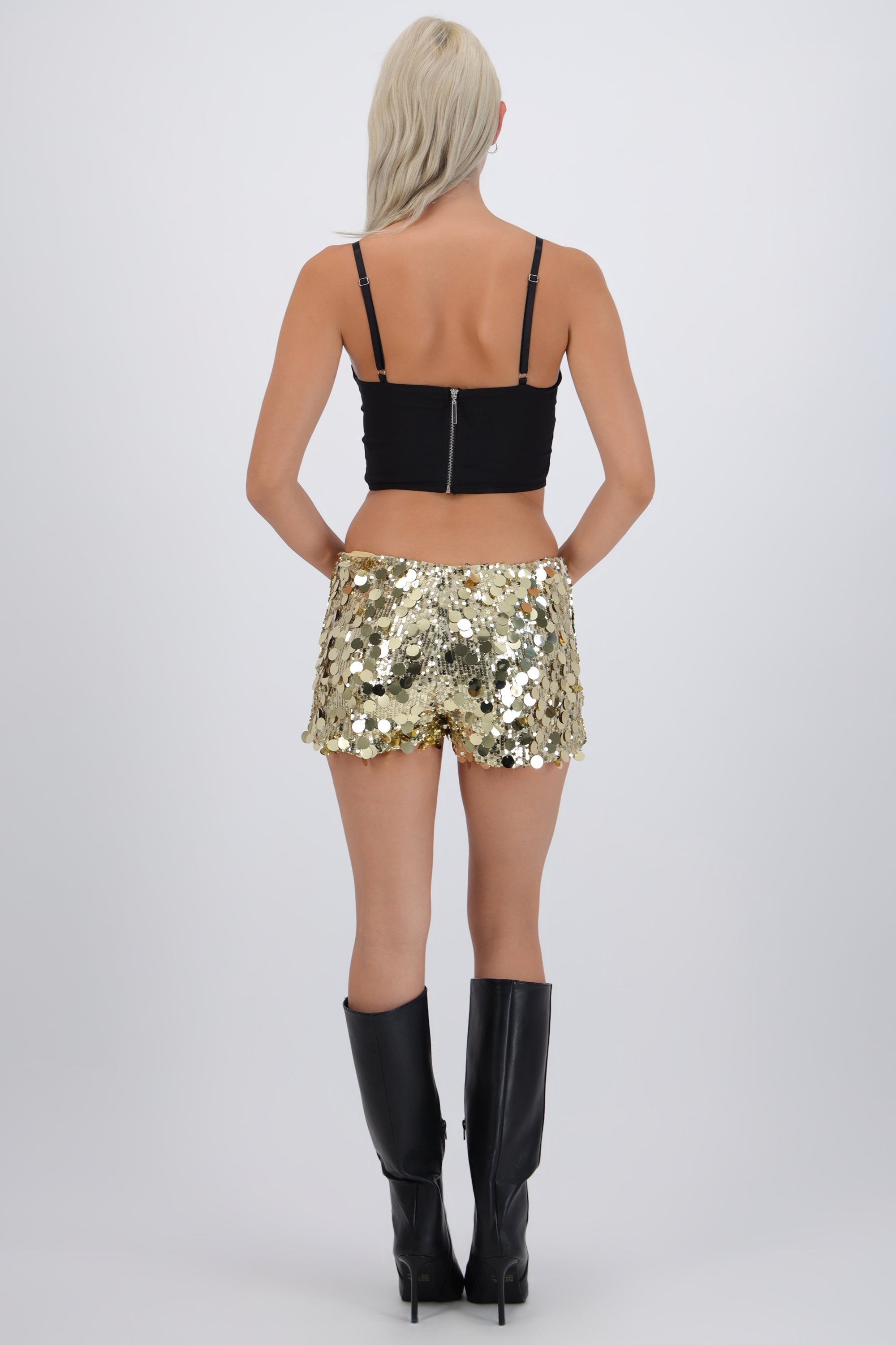 Shorts de lentejuela mini