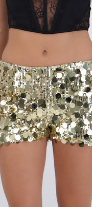 Shorts de lentejuela mini